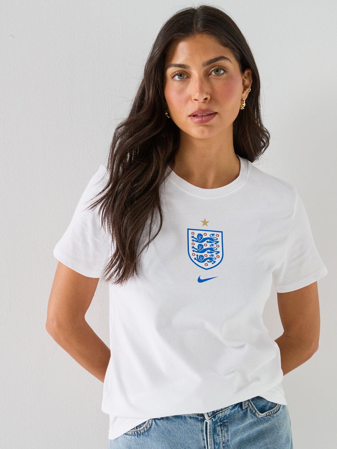 Nike Womens England Crest T-Shirt - White