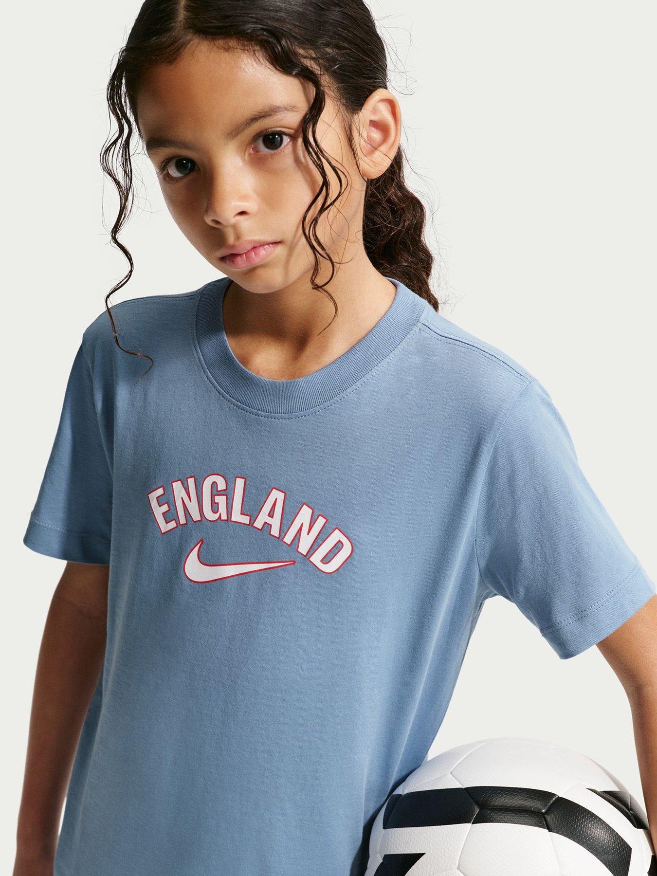 Nike Older Kids England Word Mark T-shirt - Blue