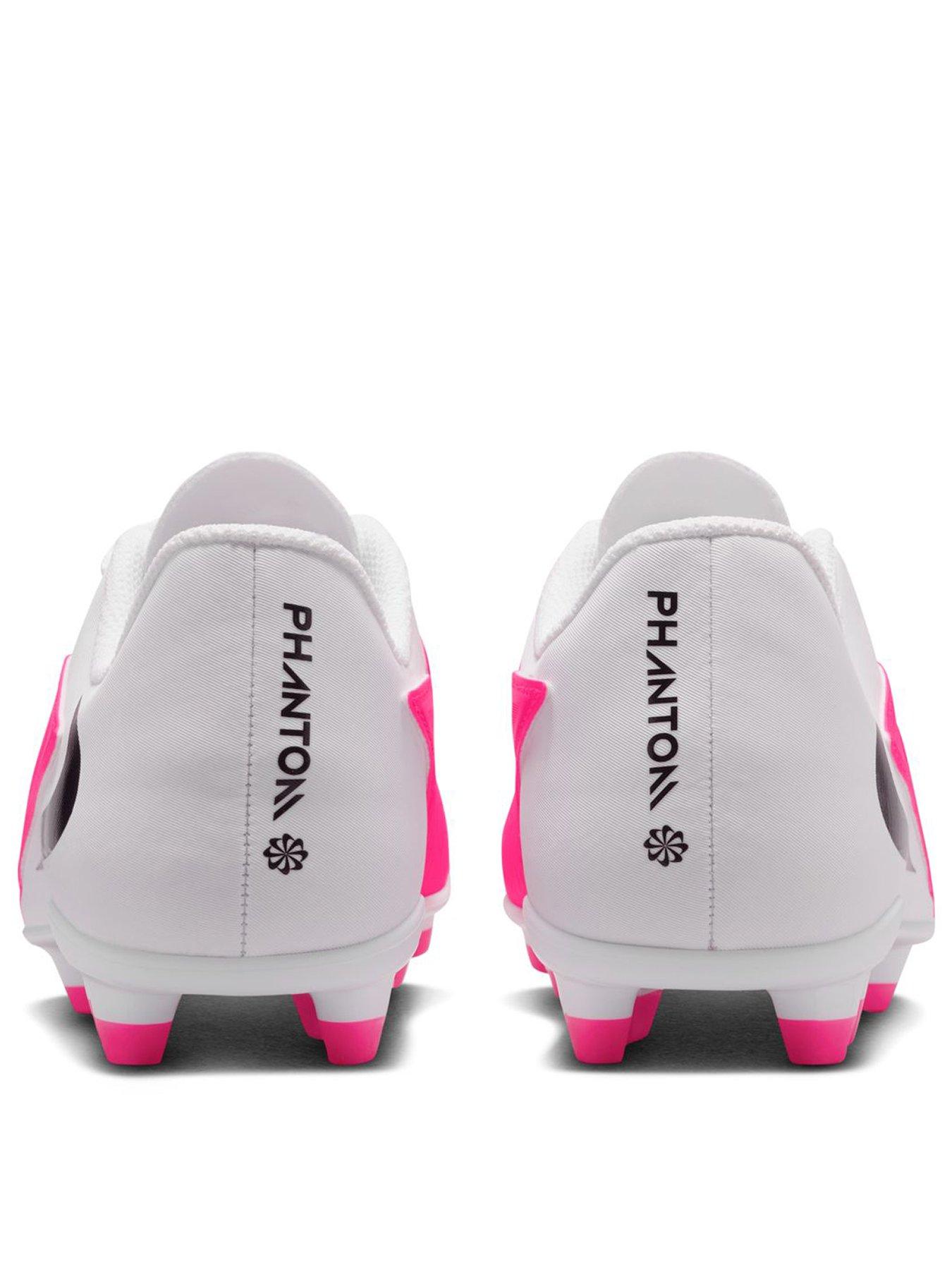Image 3 of 6 of Nike Youth Phantom 6 Low Club Firm Ground Football Boots - Pink/White