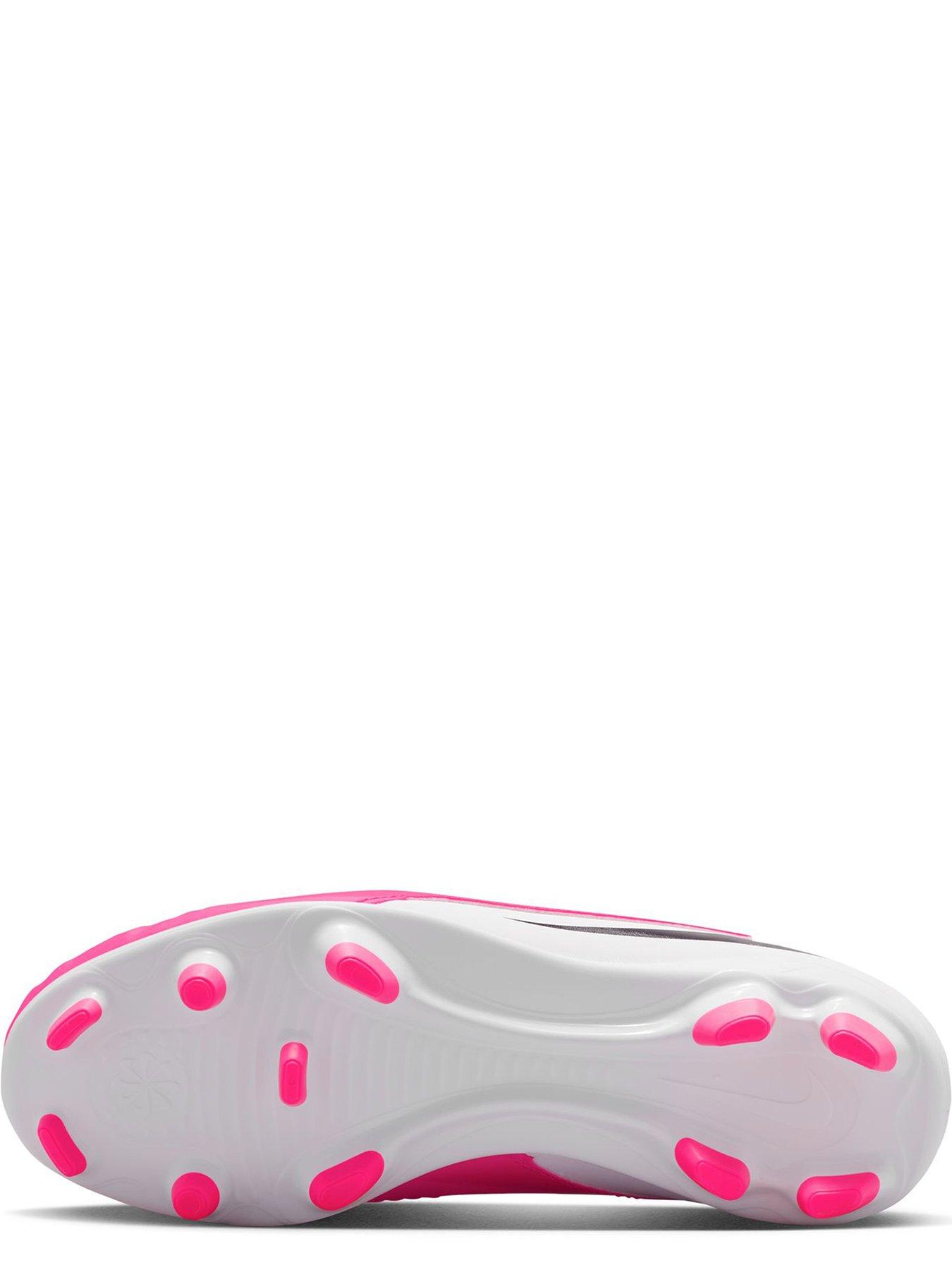Image 5 of 6 of Nike Youth Phantom 6 Low Club Firm Ground Football Boots - Pink/White