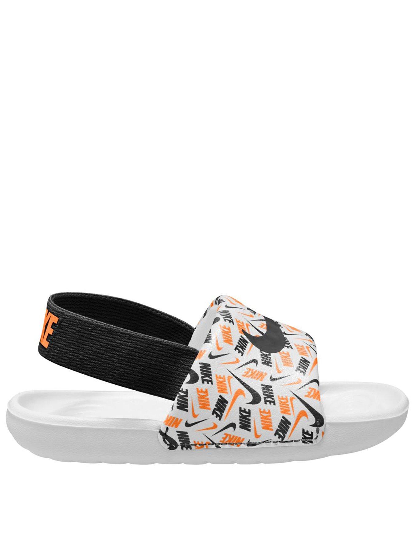 Nike Baby/Toddler Kawa AOP Slides - White