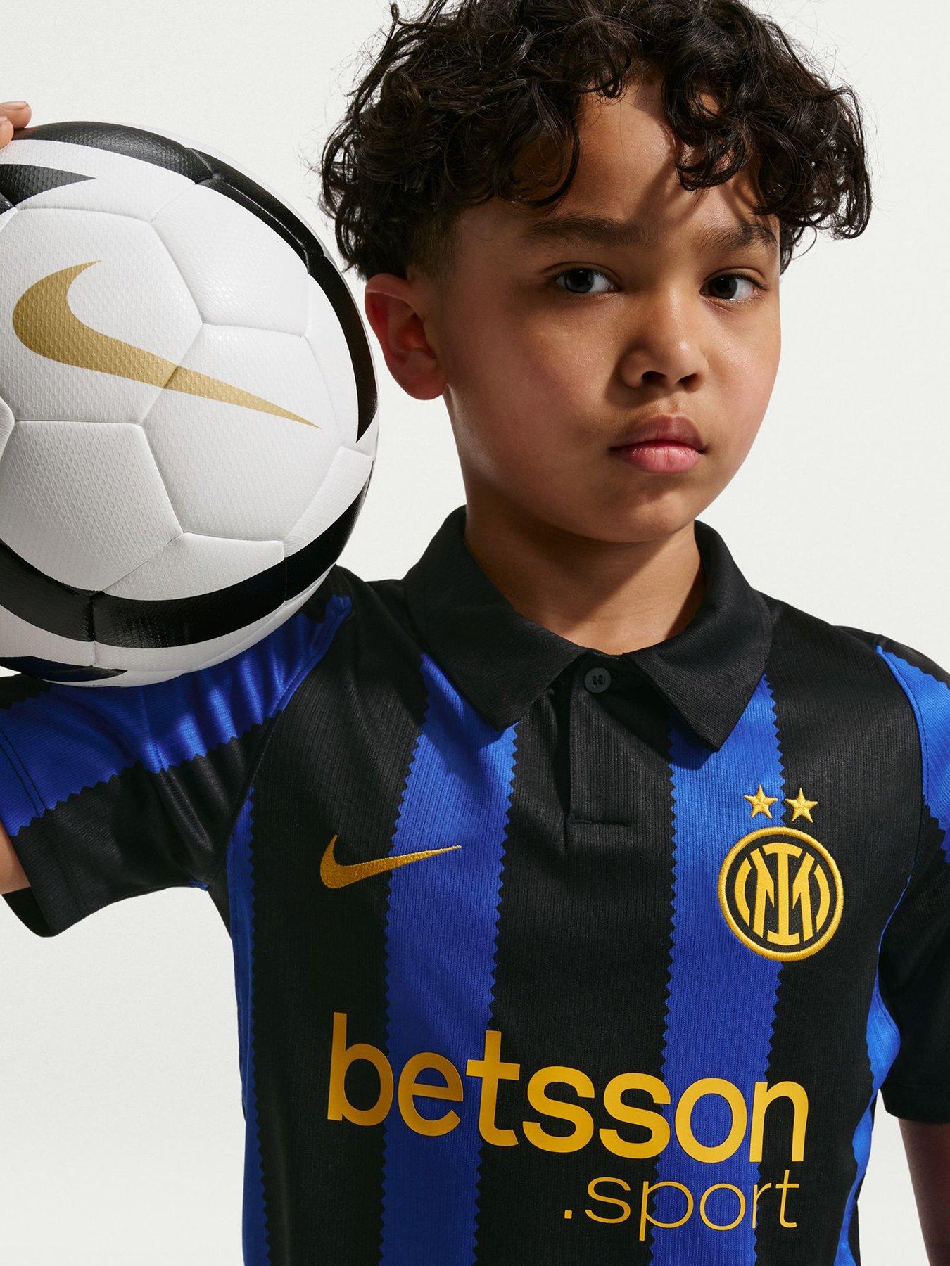 Image 1 of 5 of Nike Junior Inter Milan 26/27 Home Stadium Short Sleeve Shirt - Black/Blue