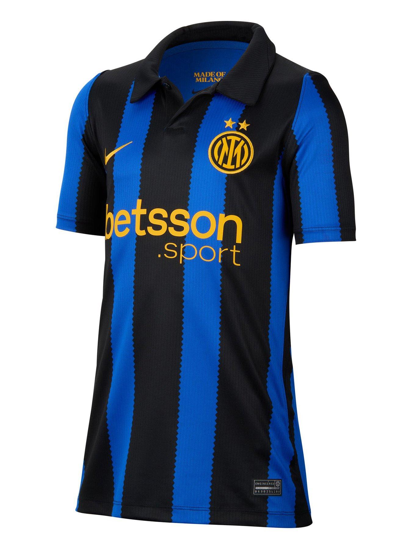 Image 2 of 5 of Nike Junior Inter Milan 26/27 Home Stadium Short Sleeve Shirt - Black/Blue