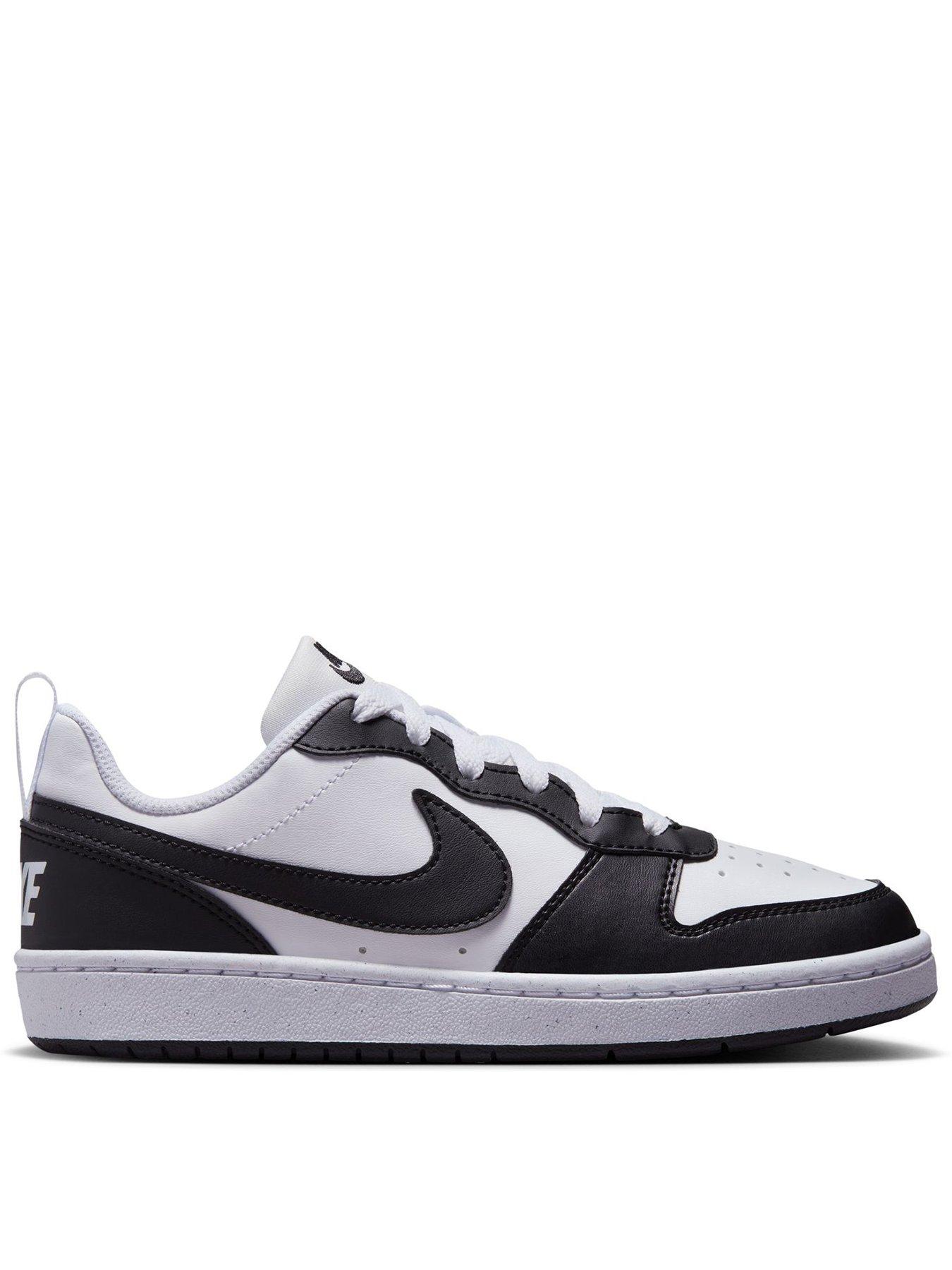 Nike Big Kids' Court Borough Low Recraft Shoes - White/Black