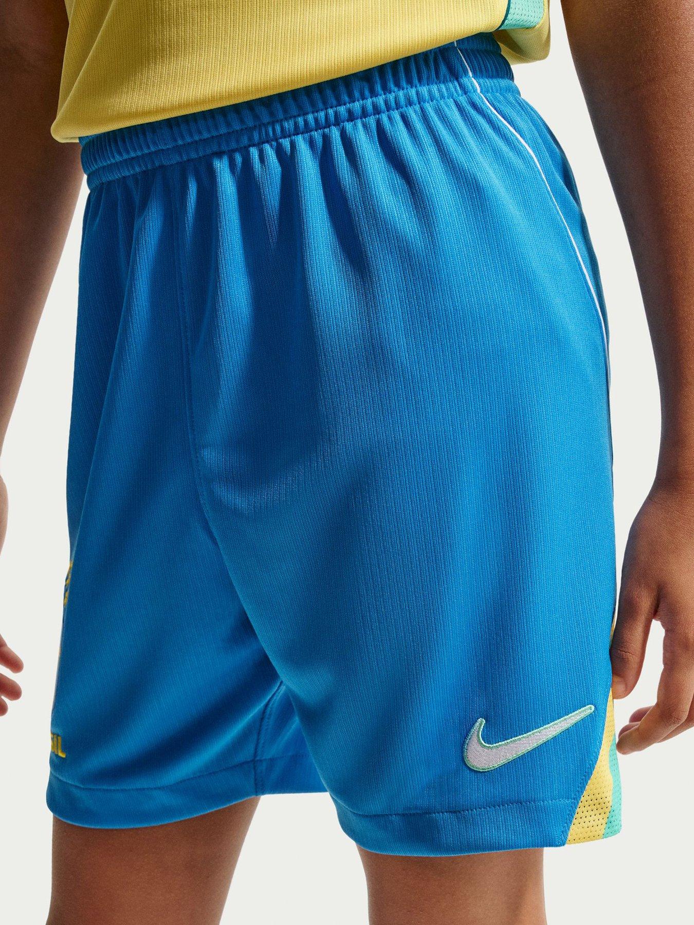 Nike Older Kids Brazil 2026 Dri-FIT Stadium Home Shorts – Blue