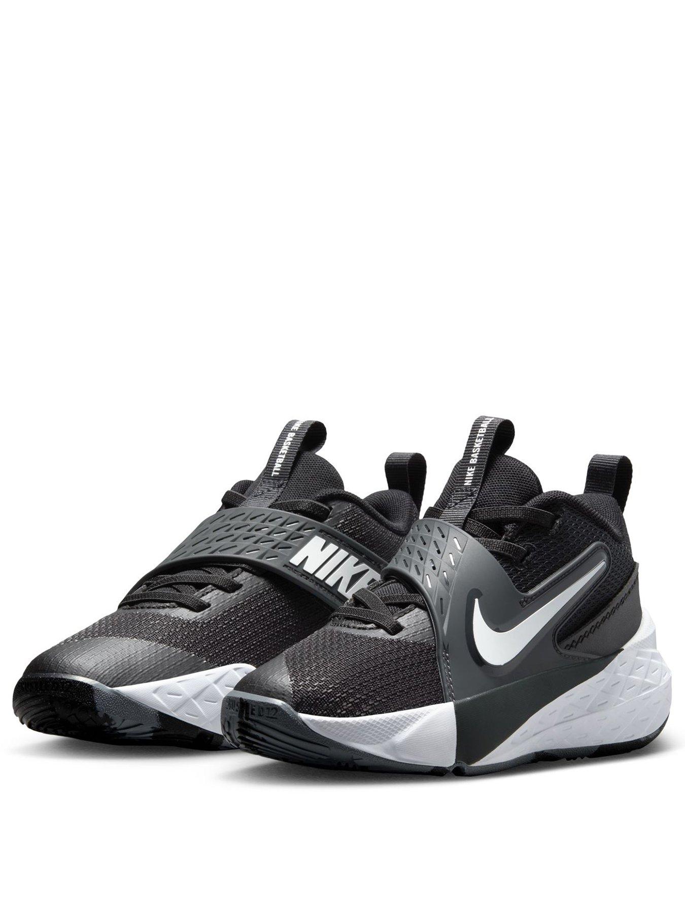 Image 2 of 8 of Nike Big Kids Nike Team Hustle D12 Trainers - Black