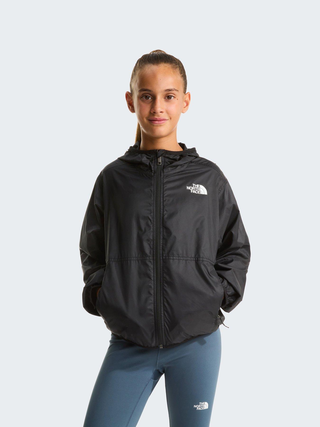 Image 1 of 6 of The North Face Junior Girls Cyclone Wind Jacket - Black