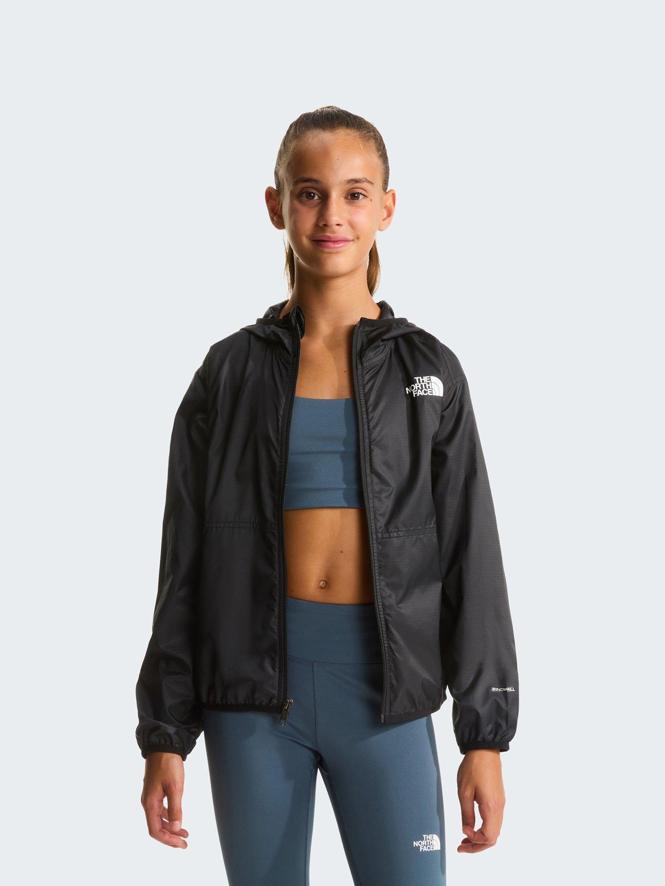  image of the-north-face-junior-girls-cyclone-wind-jacket-black