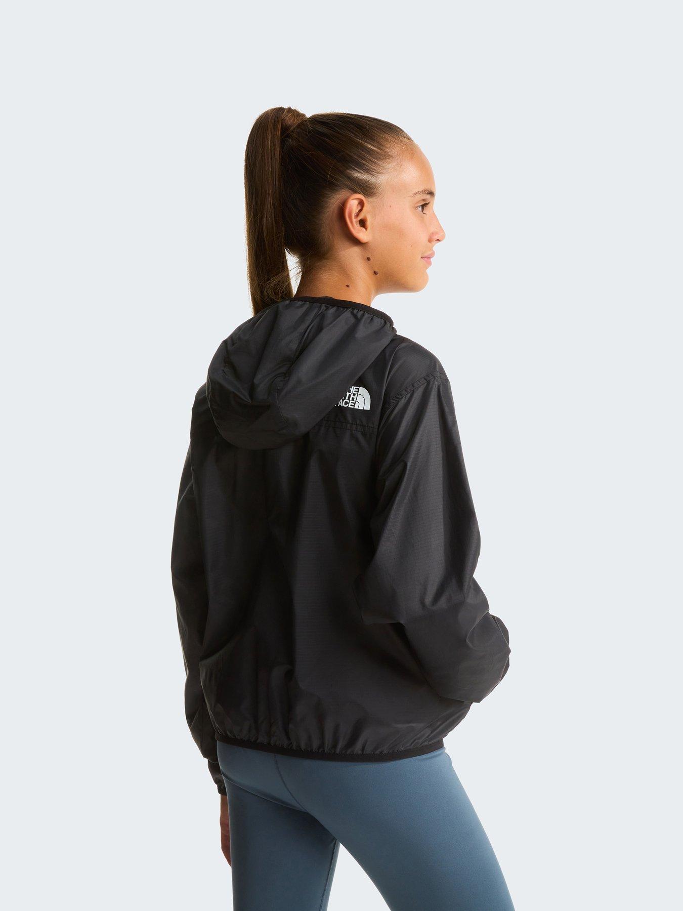  image of the-north-face-junior-girls-cyclone-wind-jacket-black