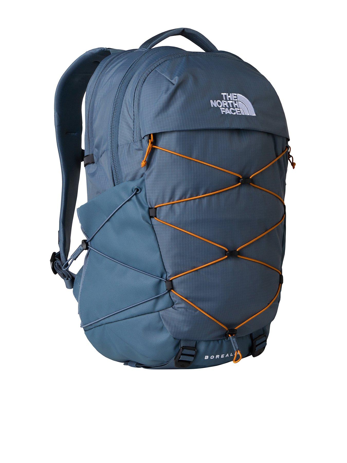  image of the-north-face-borealis-backpack-granite-grey-dust-orange