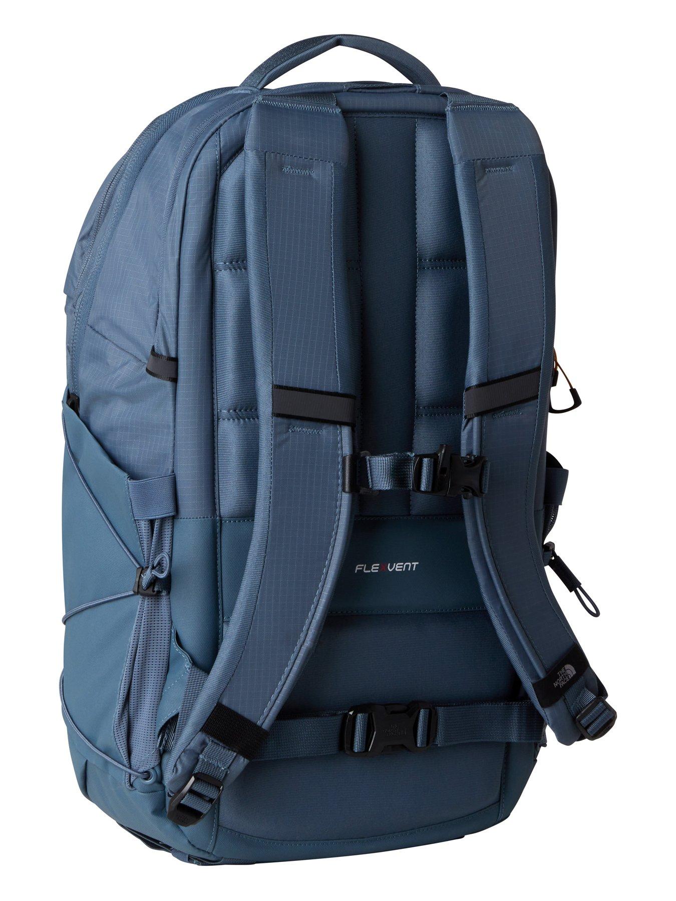  image of the-north-face-borealis-backpack-granite-grey-dust-orange