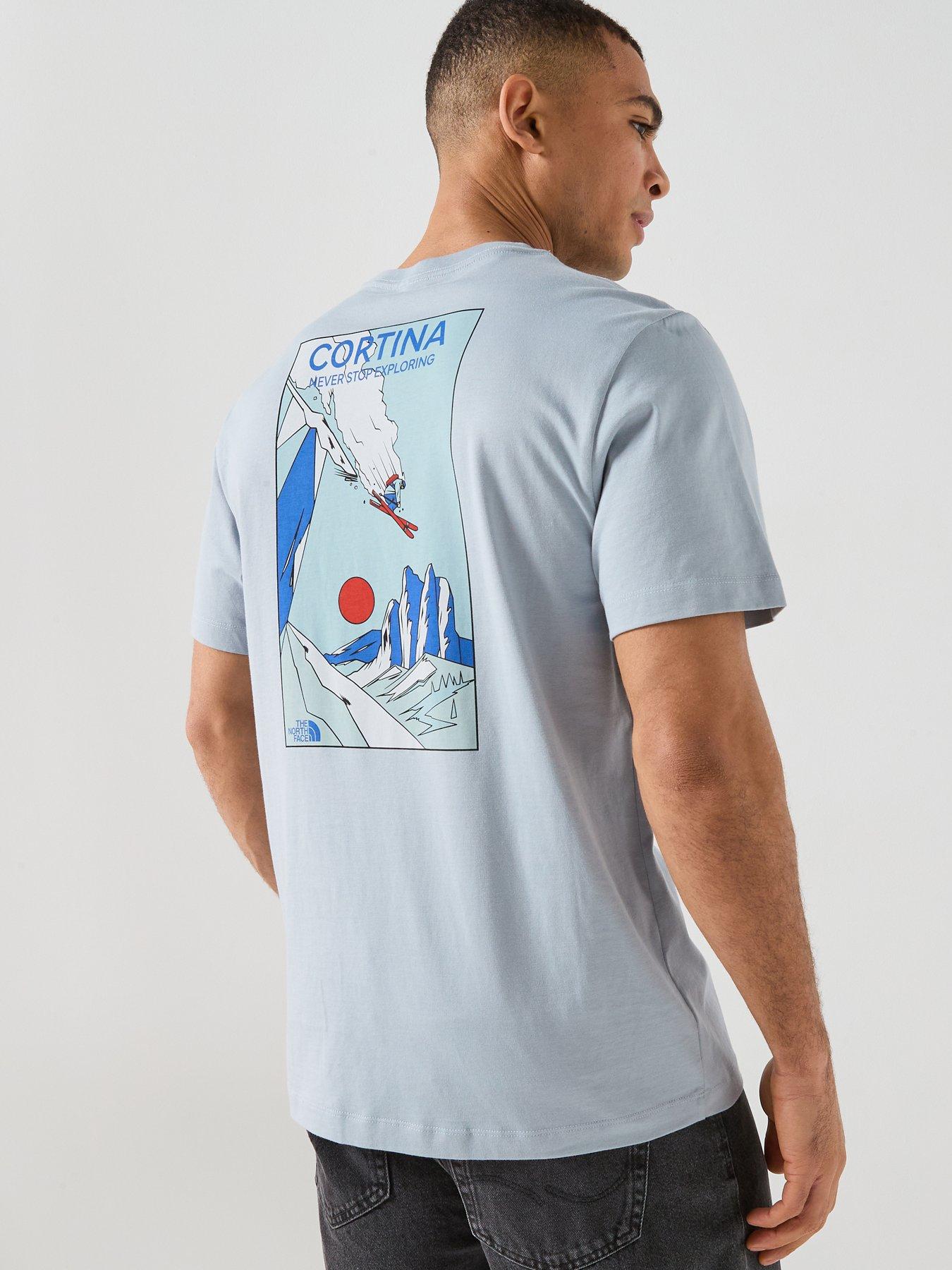 The North Face Mens Mountain Celebration Graphic T-Shirt - Blue