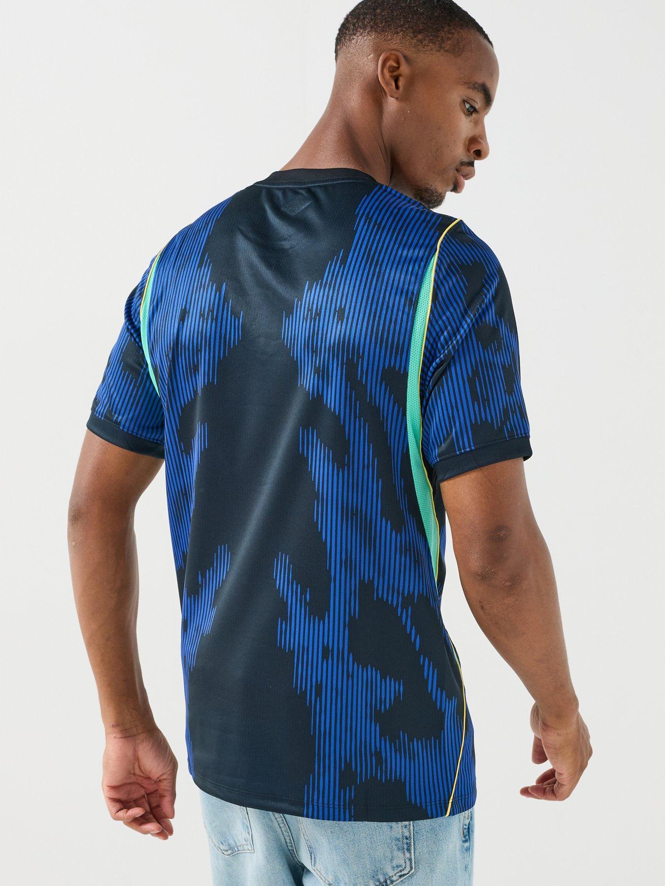 Image 2 of 6 of Nike Brazil Mens Away Short Sleeve Stadium Shirt - Blue