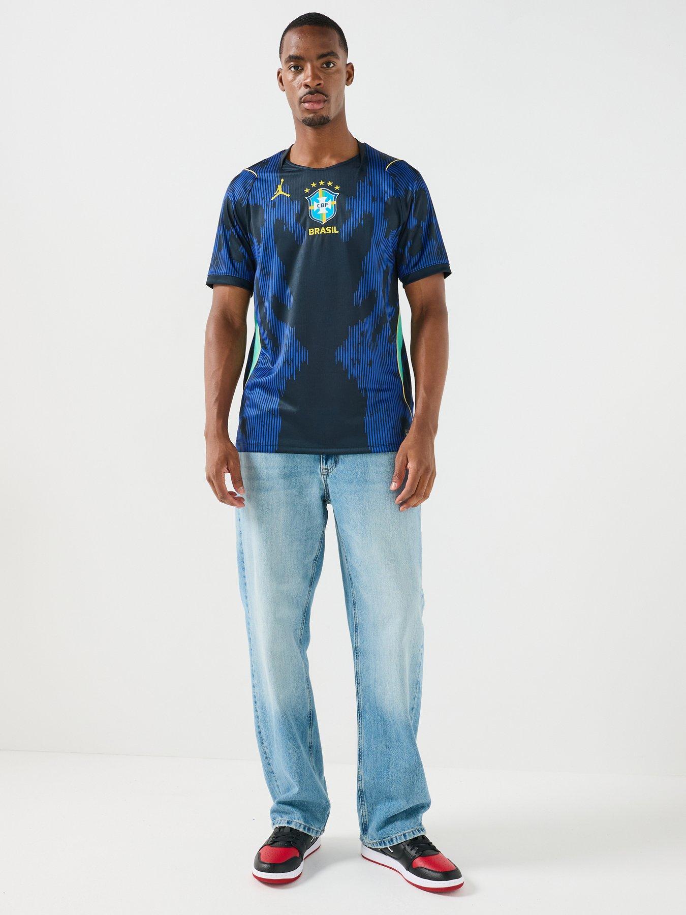 Image 3 of 6 of Nike Brazil Mens Away Short Sleeve Stadium Shirt - Blue