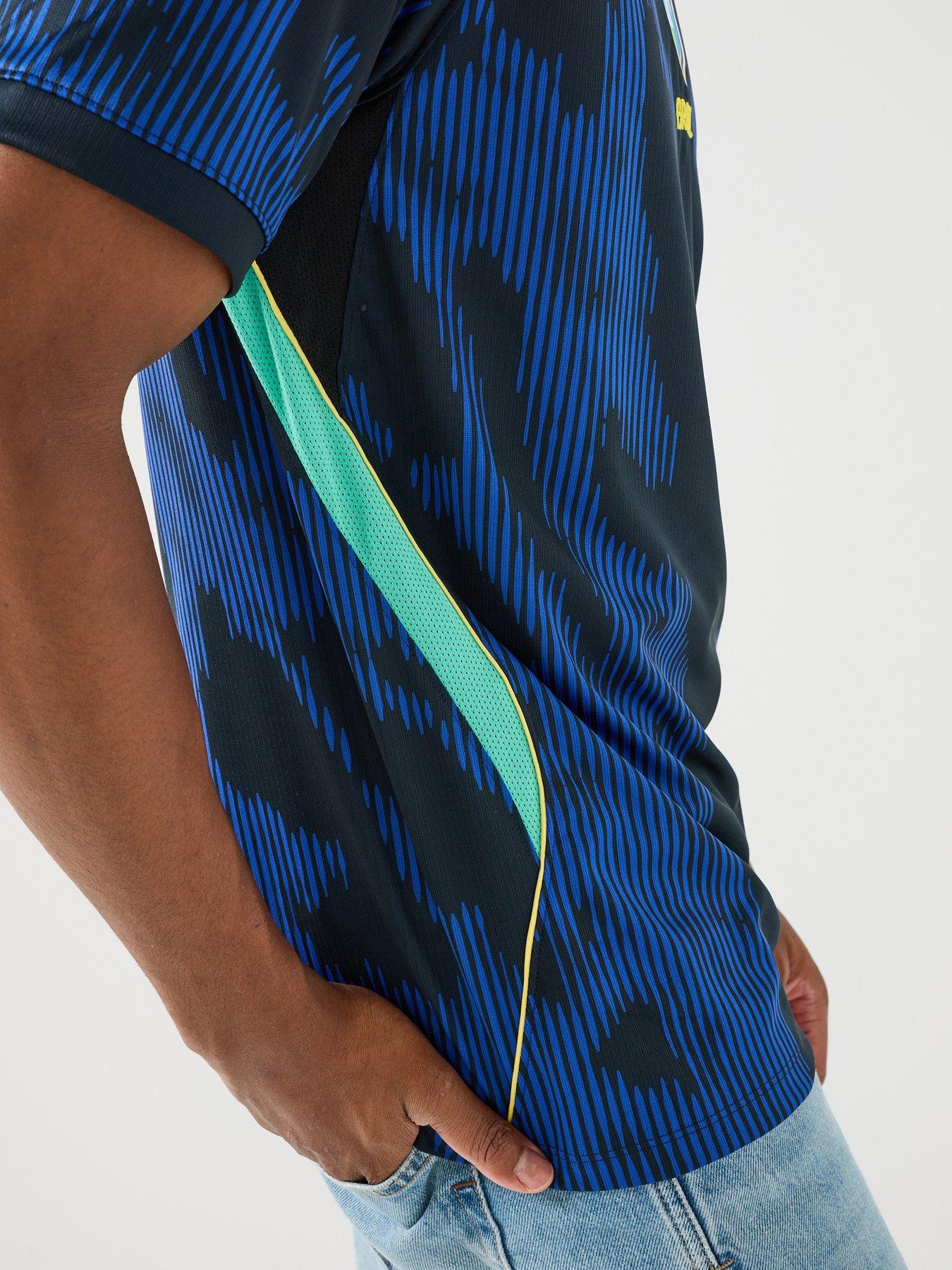 Image 5 of 6 of Nike Brazil Mens Away Short Sleeve Stadium Shirt - Blue