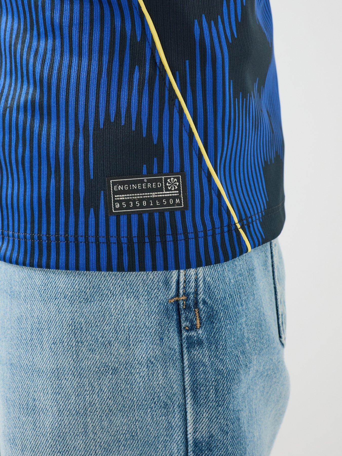 Image 6 of 6 of Nike Brazil Mens Away Short Sleeve Stadium Shirt - Blue