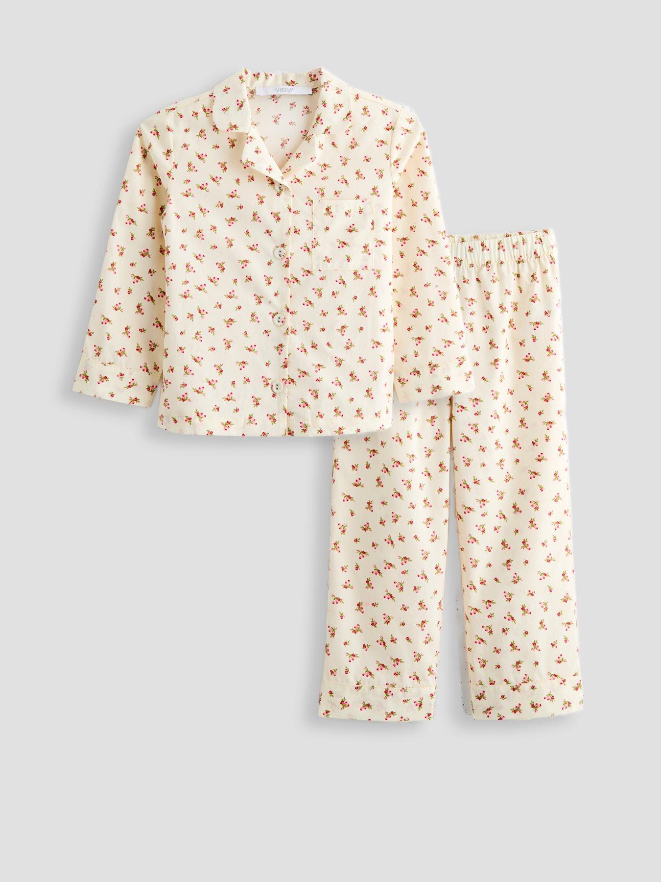 Image 6 of 6 of Michelle Keegan Mini Me&nbsp;Ditsy Print Revere Cotton Pyjamas - Print
