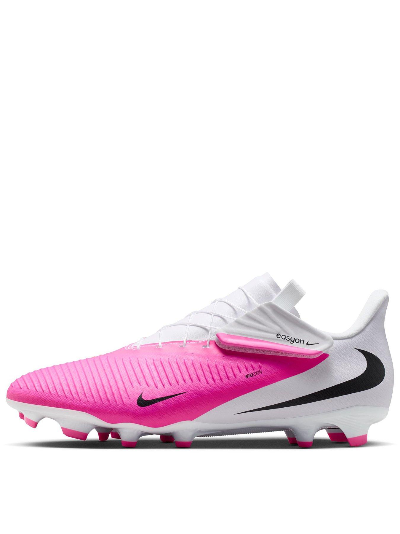 Nike Mens Phantom 6 Low Academy Firm Ground Football Boots - Pink/White