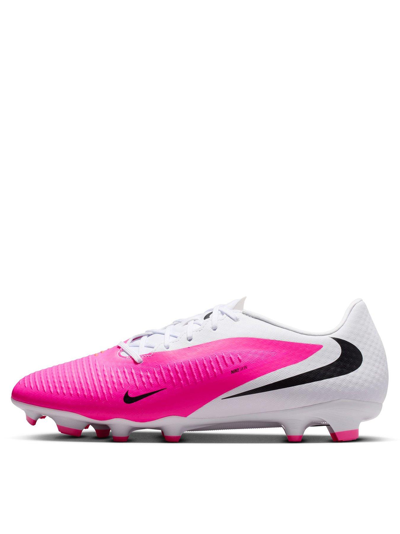 Nike Mens Phantom 6 Low Academy Firm Ground Football Boots - Pink/White