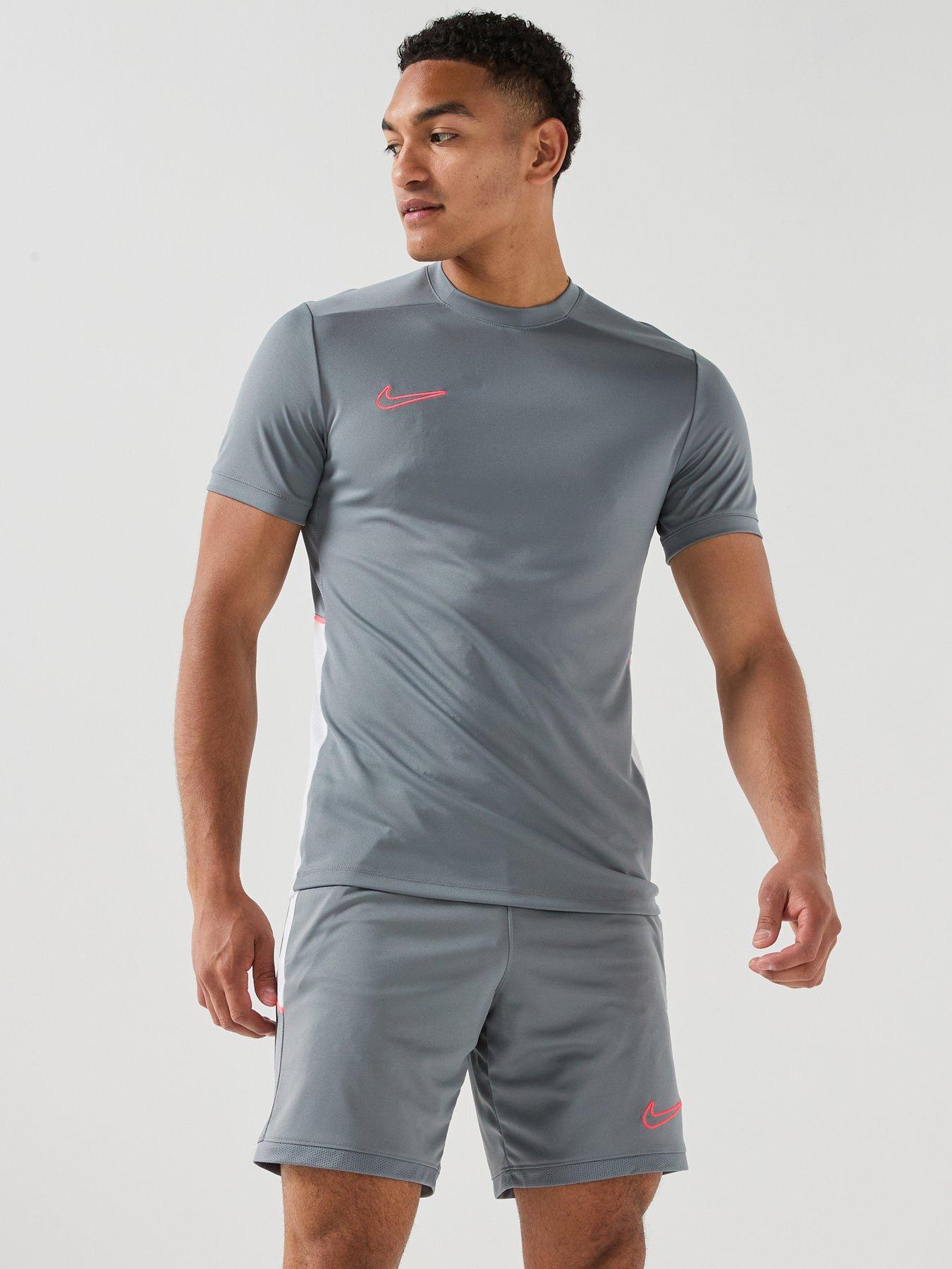 Image 1 of 7 of Nike Mens Academy 25 Short Sleeved T-shirt - Grey