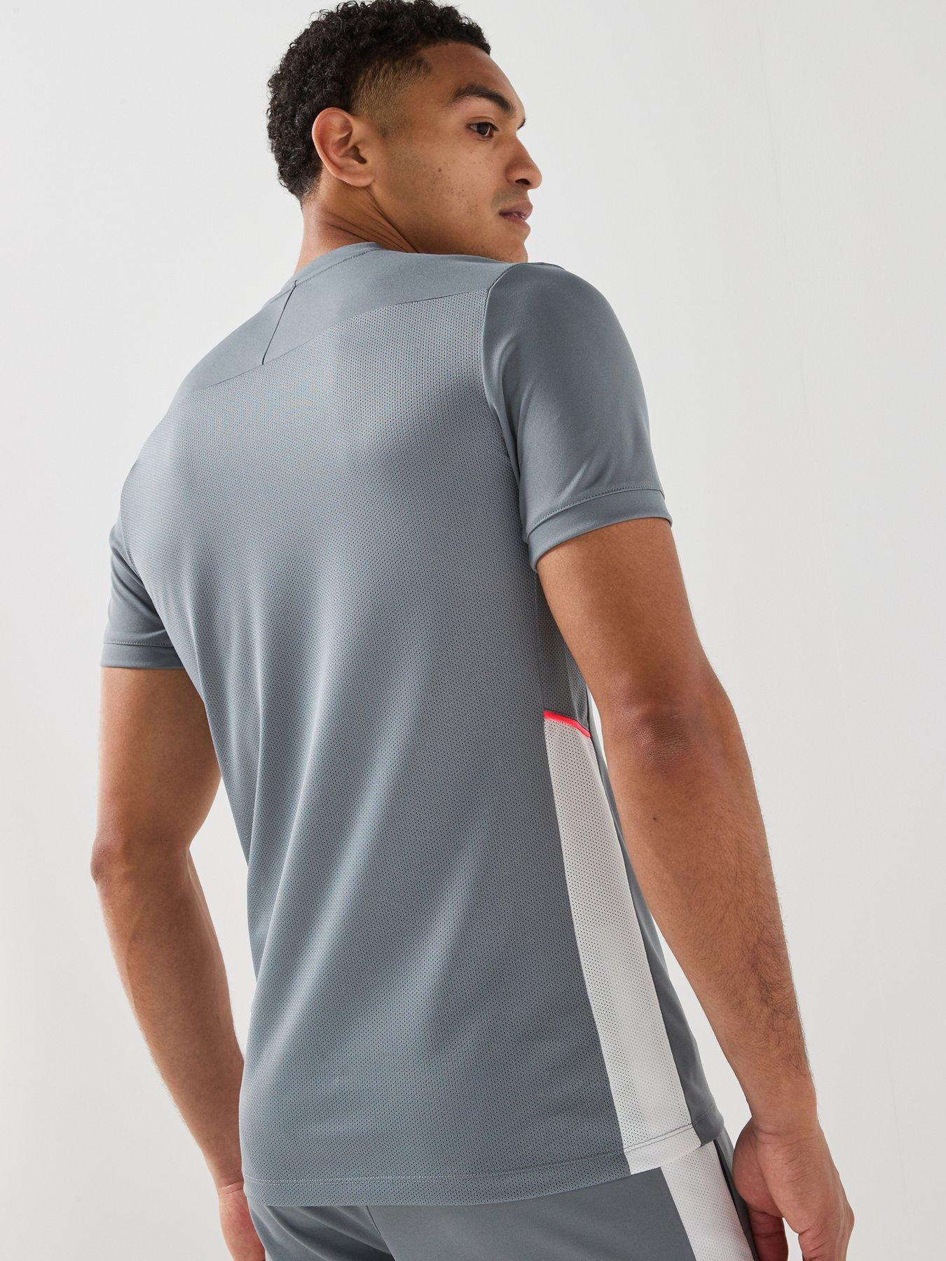 Image 2 of 7 of Nike Mens Academy 25 Short Sleeved T-shirt - Grey