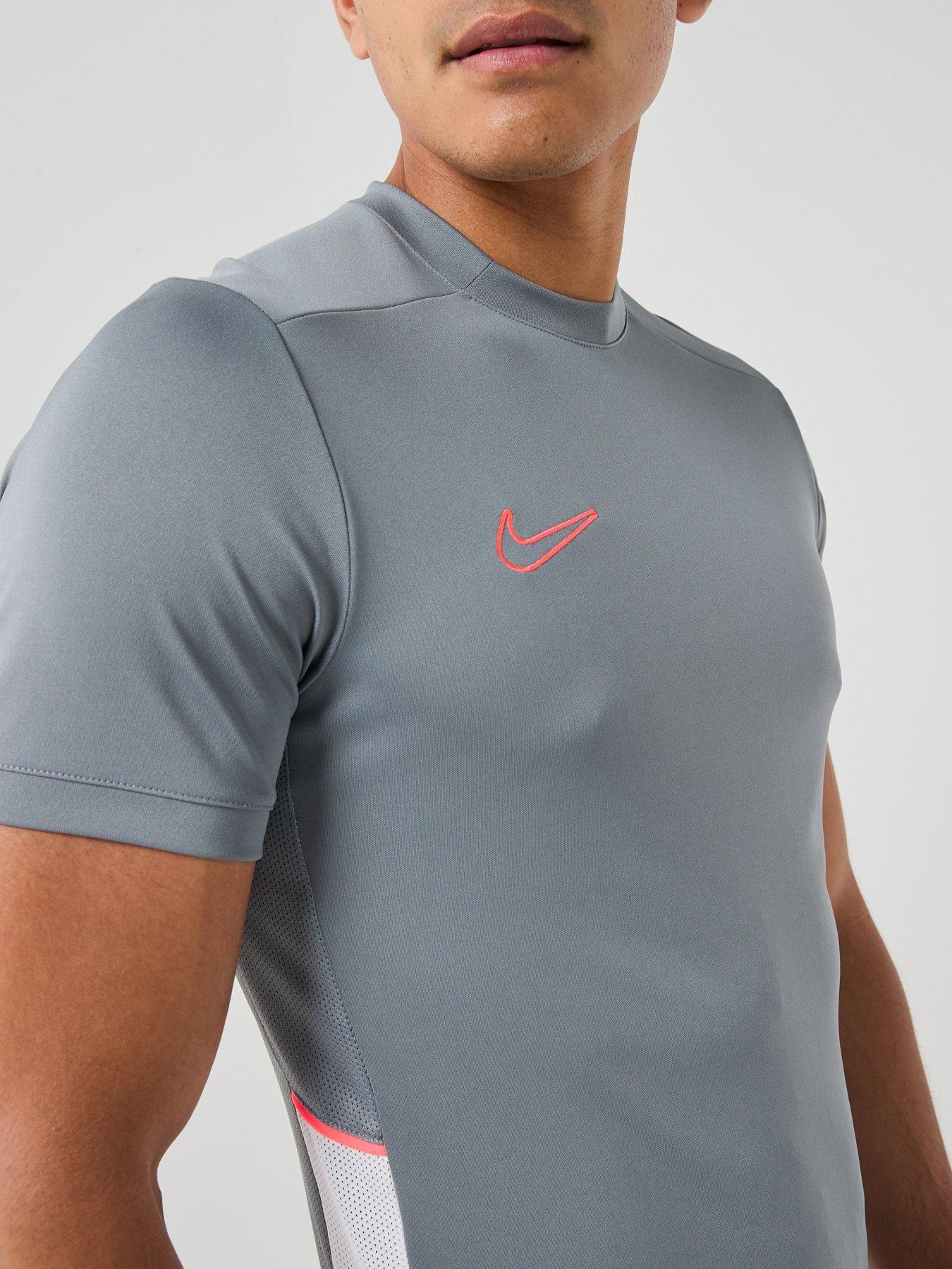 Image 4 of 7 of Nike Mens Academy 25 Short Sleeved T-shirt - Grey