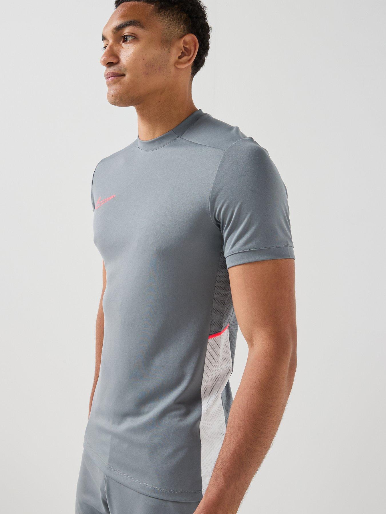Image 5 of 7 of Nike Mens Academy 25 Short Sleeved T-shirt - Grey