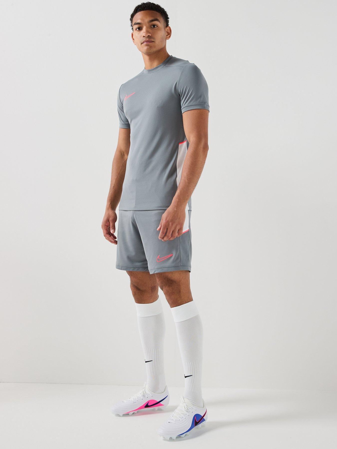 Image 6 of 7 of Nike Mens Academy 25 Short Sleeved T-shirt - Grey