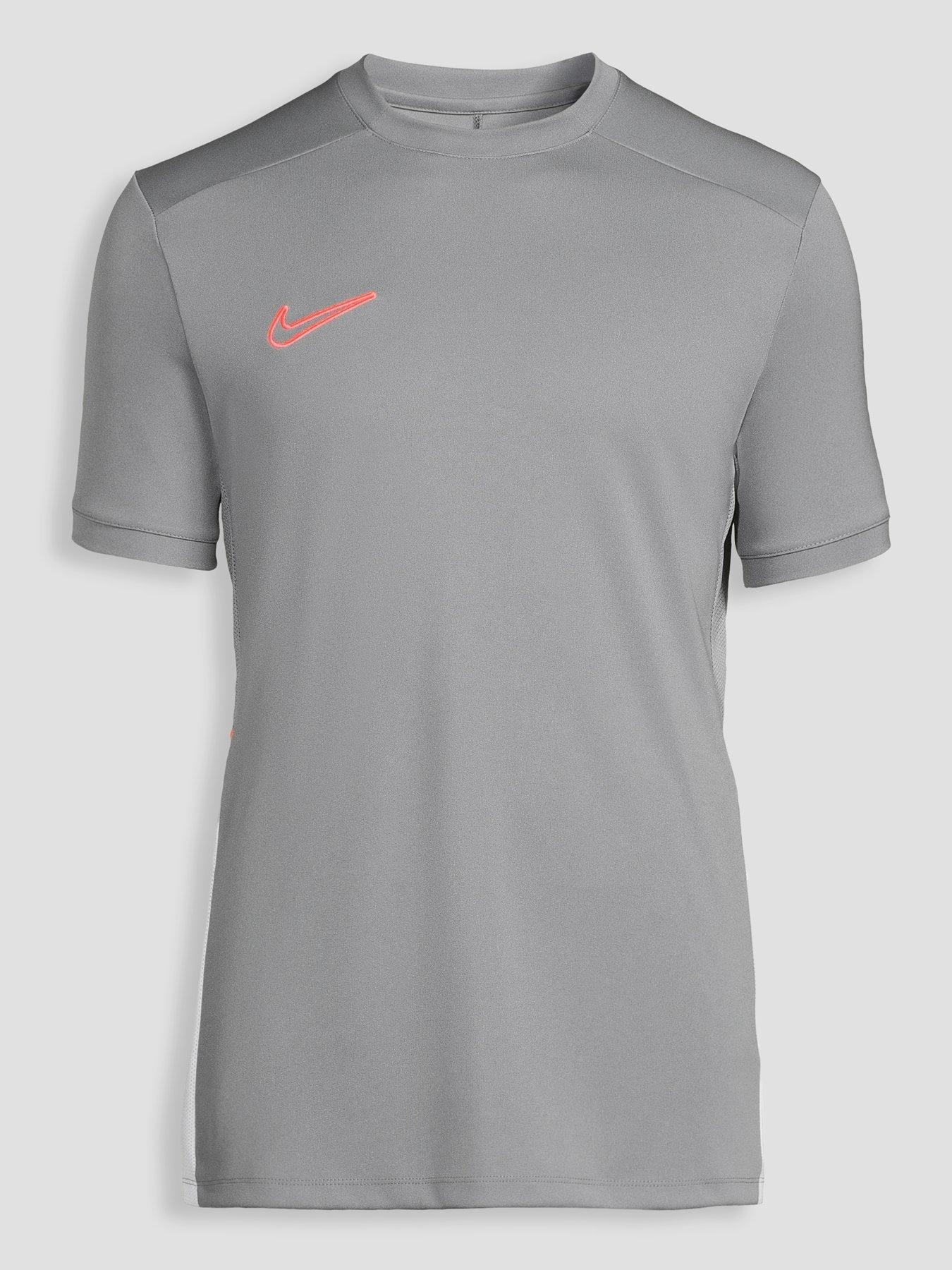Image 7 of 7 of Nike Mens Academy 25 Short Sleeved T-shirt - Grey