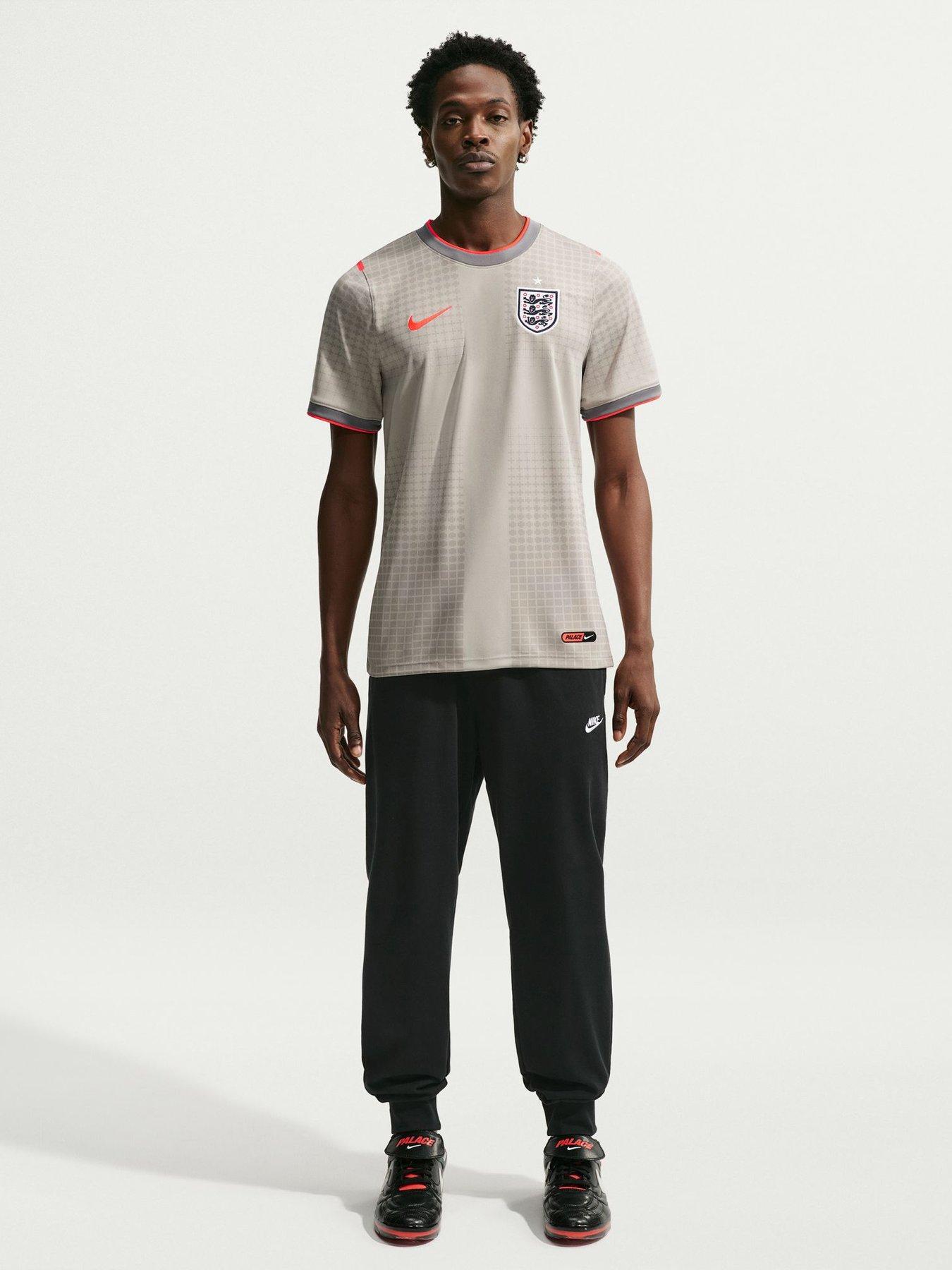 Image 4 of 5 of Nike Mens England X Palace Pre Match Top - Grey&nbsp;