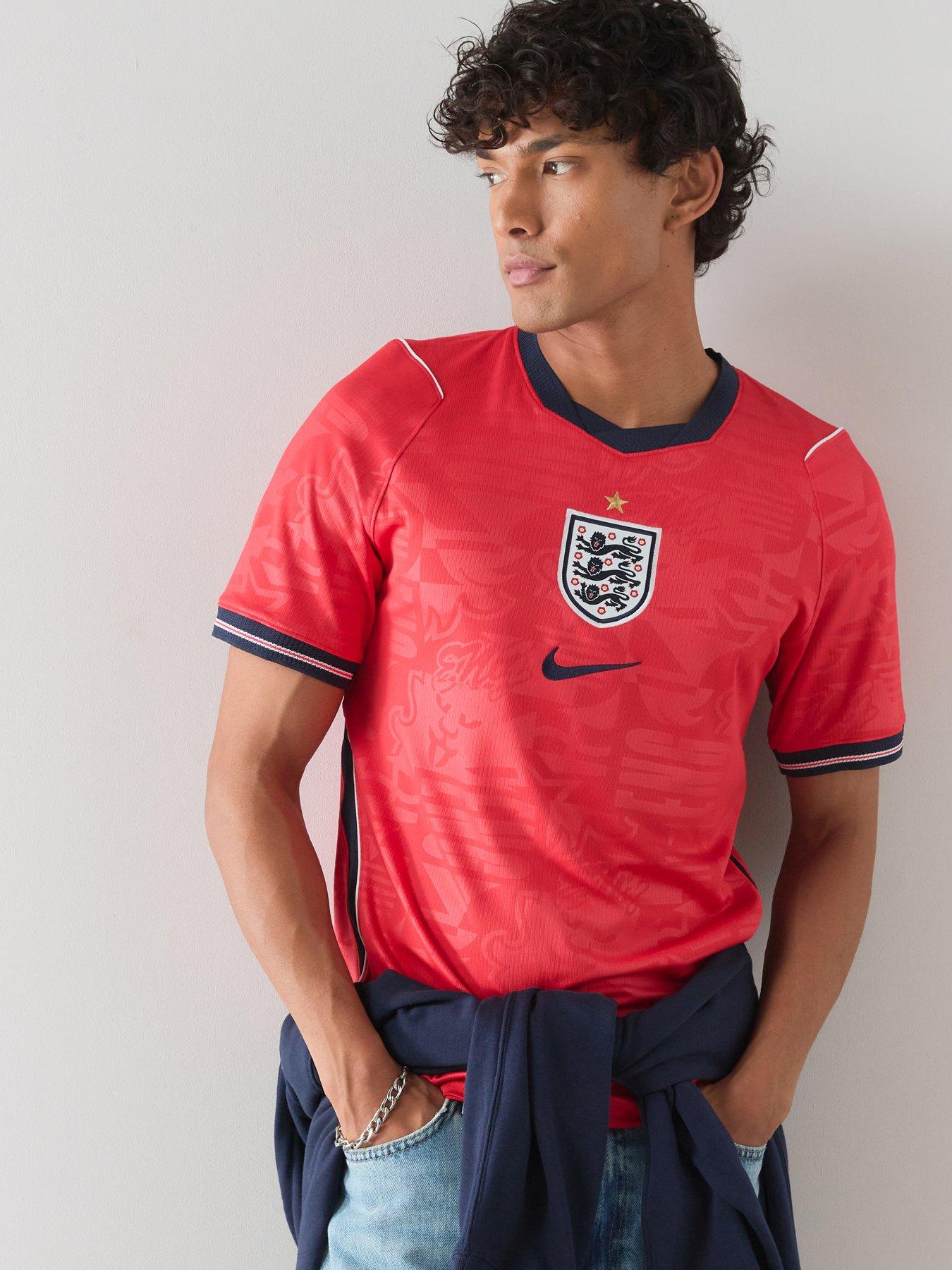Nike Men’s England 2026 Dri-FIT Stadium Away Shirt – Red