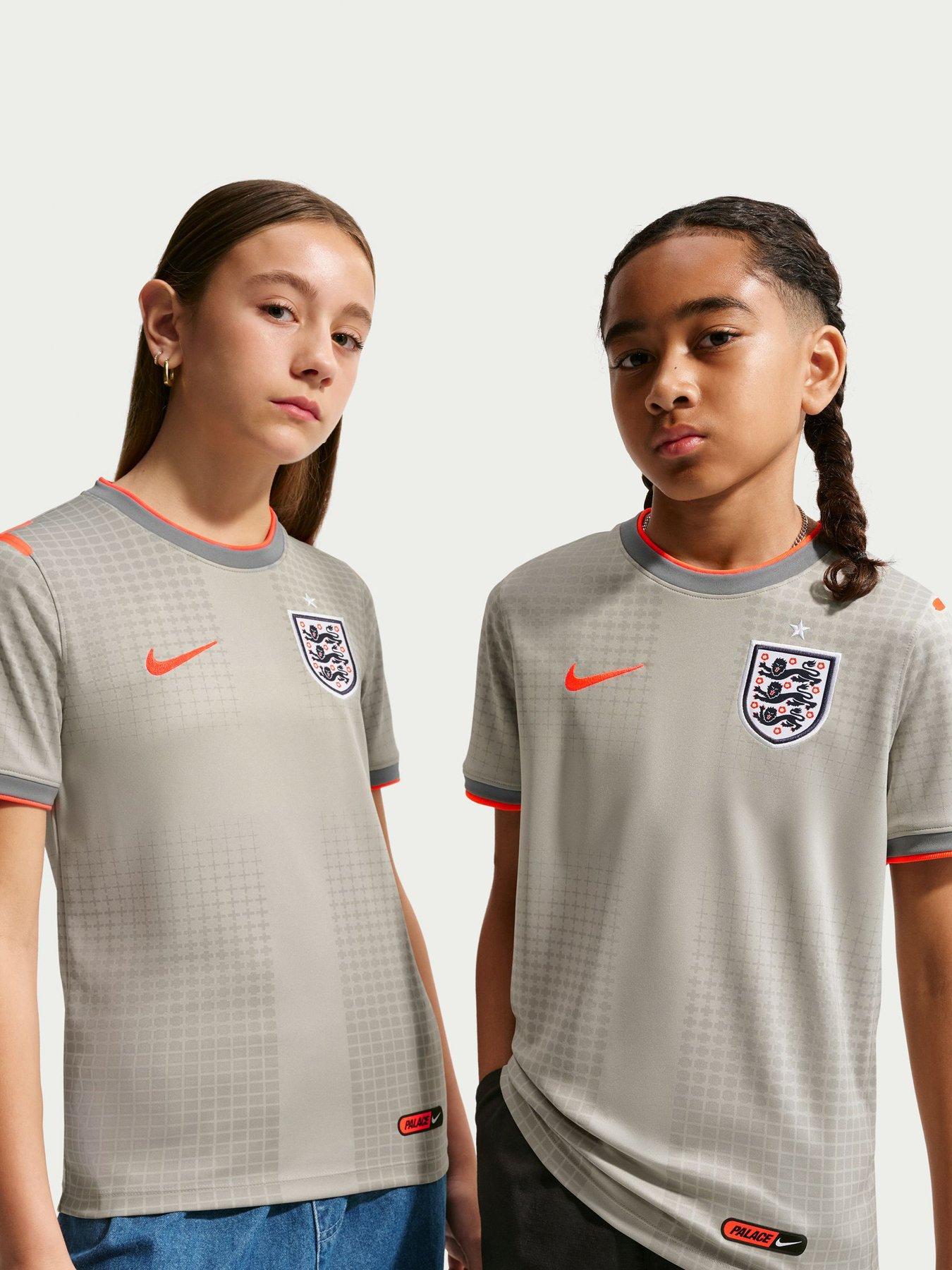Nike England X Palace Big Kids Pre Match Top - Grey