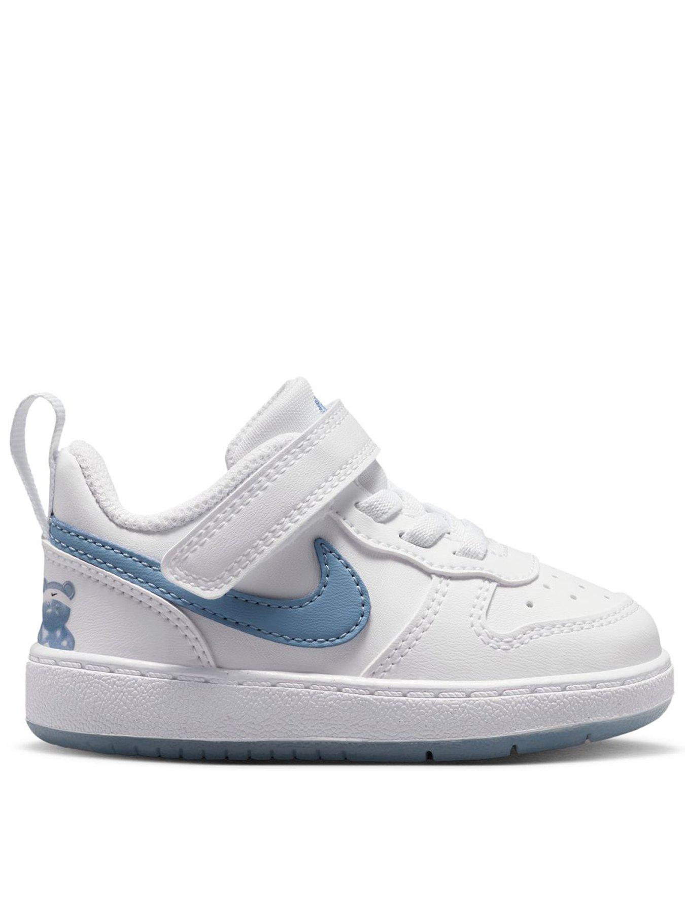 Image 1 of 7 of Nike Baby/Toddler Court Borough Low Trainers - White