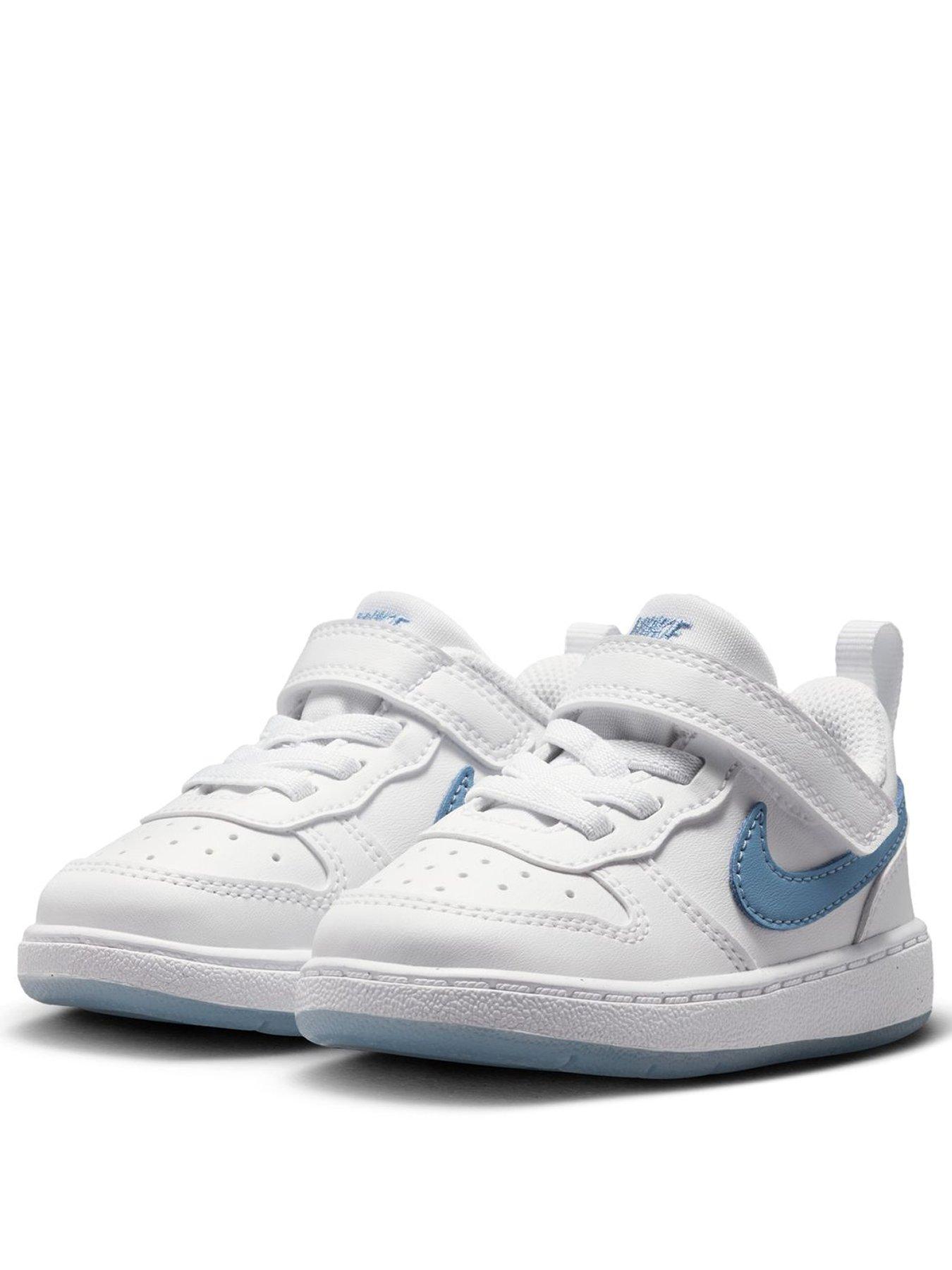 Image 2 of 7 of Nike Baby/Toddler Court Borough Low Trainers - White