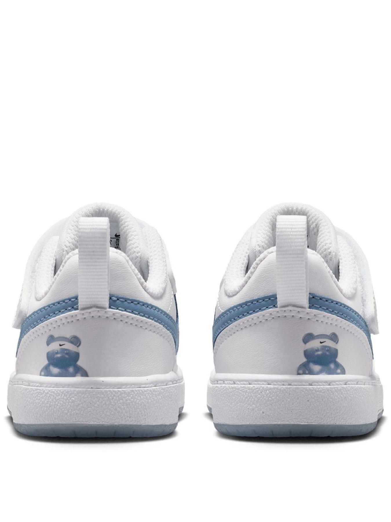 Image 3 of 7 of Nike Baby/Toddler Court Borough Low Trainers - White