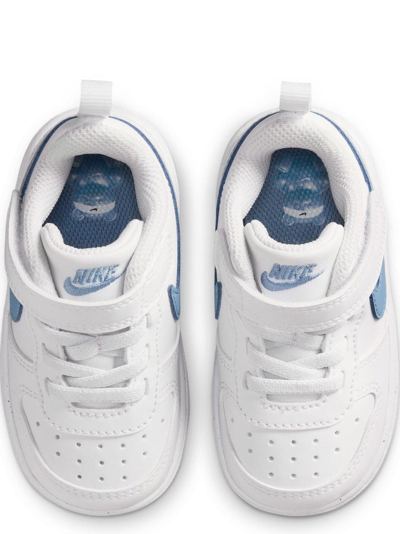 Image 4 of 7 of Nike Baby/Toddler Court Borough Low Trainers - White