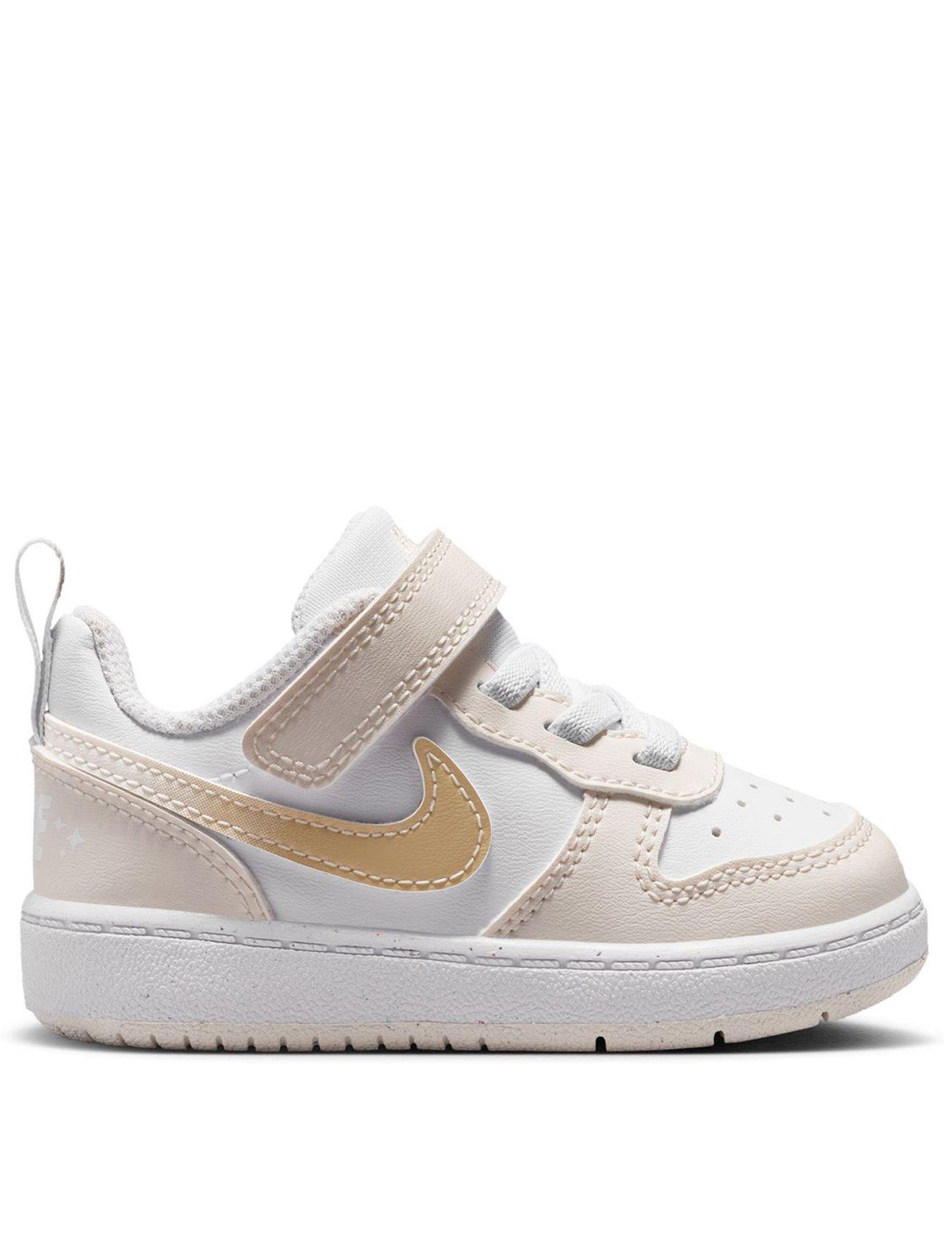 Nike Little Kids' Court Borough Low Shoes - White