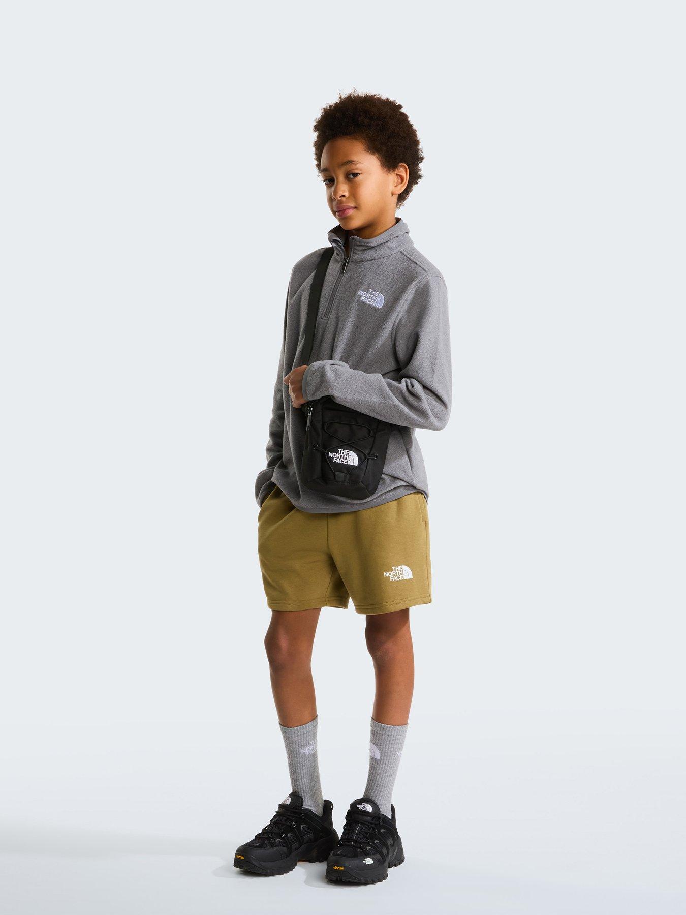 The North Face Junior Unisex Teen Glacier 1/4 Zip Fleece - Grey