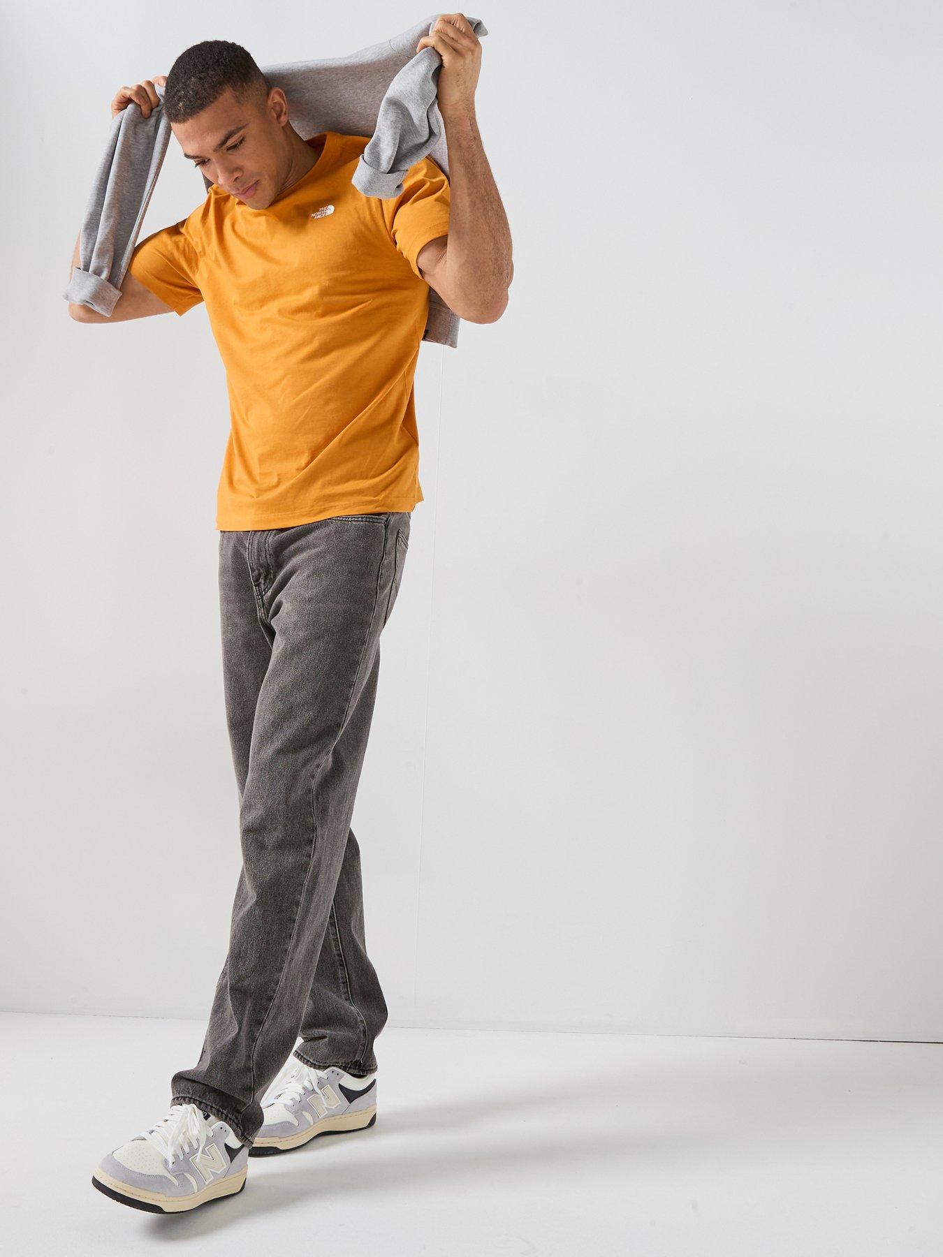 Image 3 of 5 of The North Face Mens Evolution Simple Dome T-Shirt - Orange