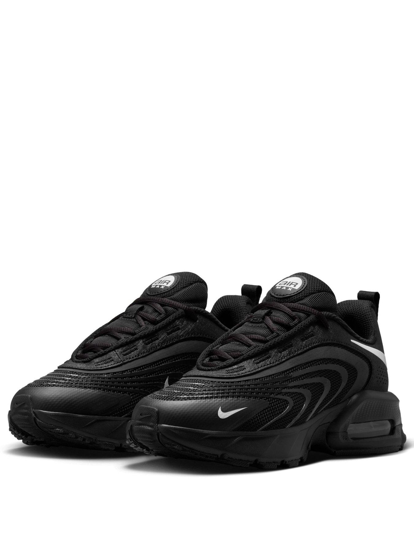 Image 2 of 8 of Nike Big Kids' Air Max Fire Trainers - Black