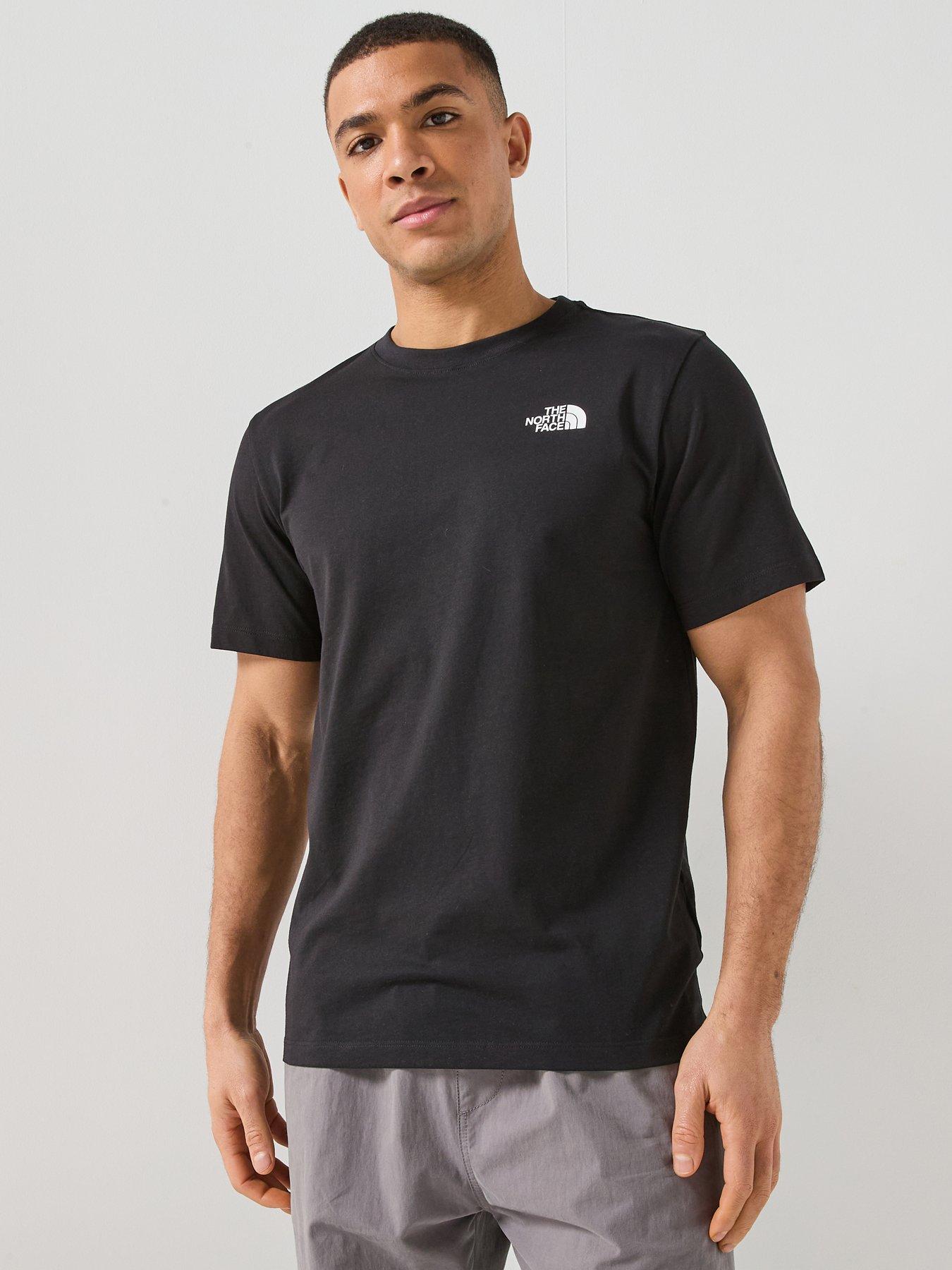 The North Face Mens Vertical Logo Graphic T-Shirt - Black