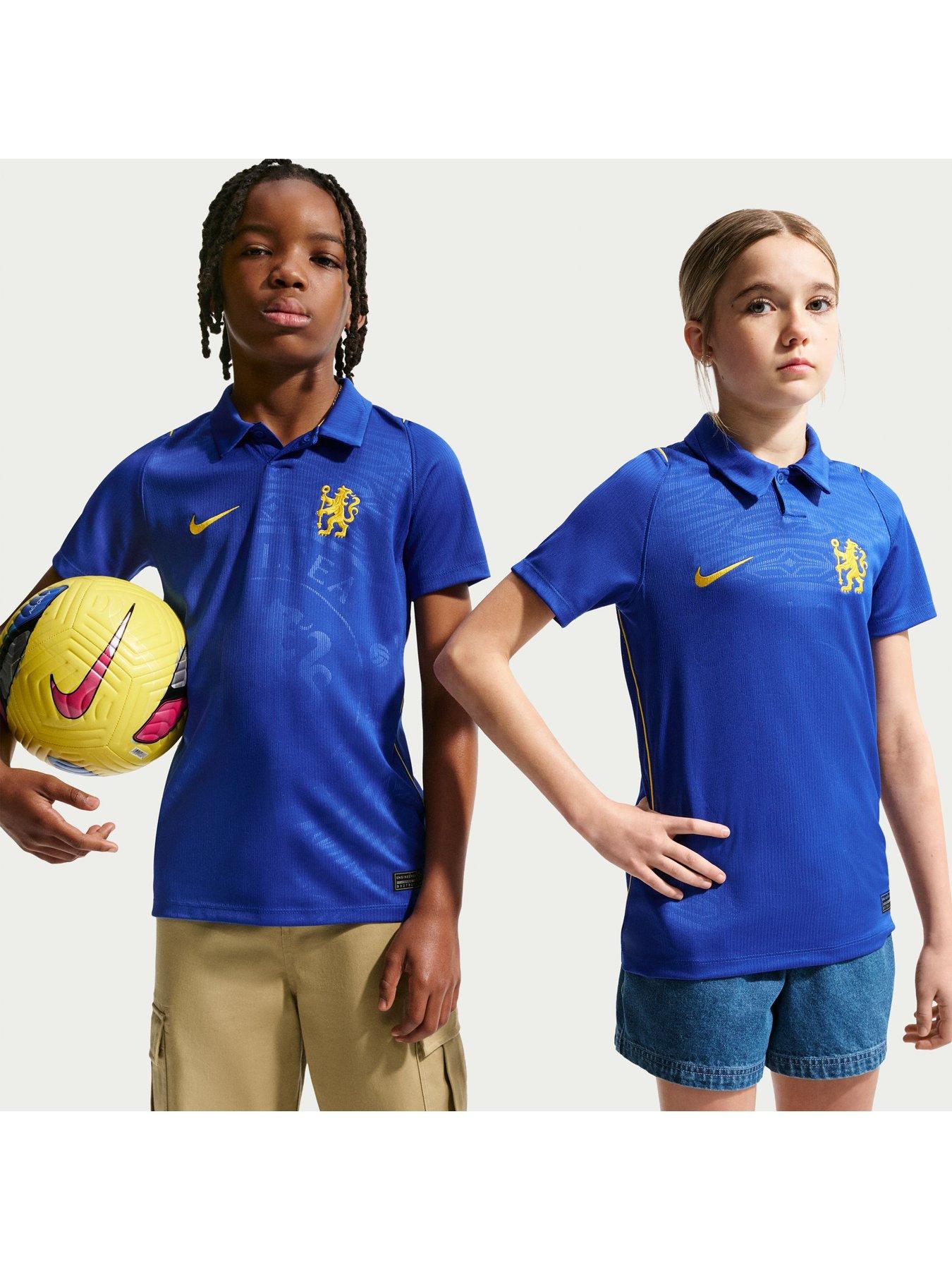 Image 1 of 6 of Nike Junior Chelsea 26/27 Home Short Sleeve Stadium Shirt - Blue