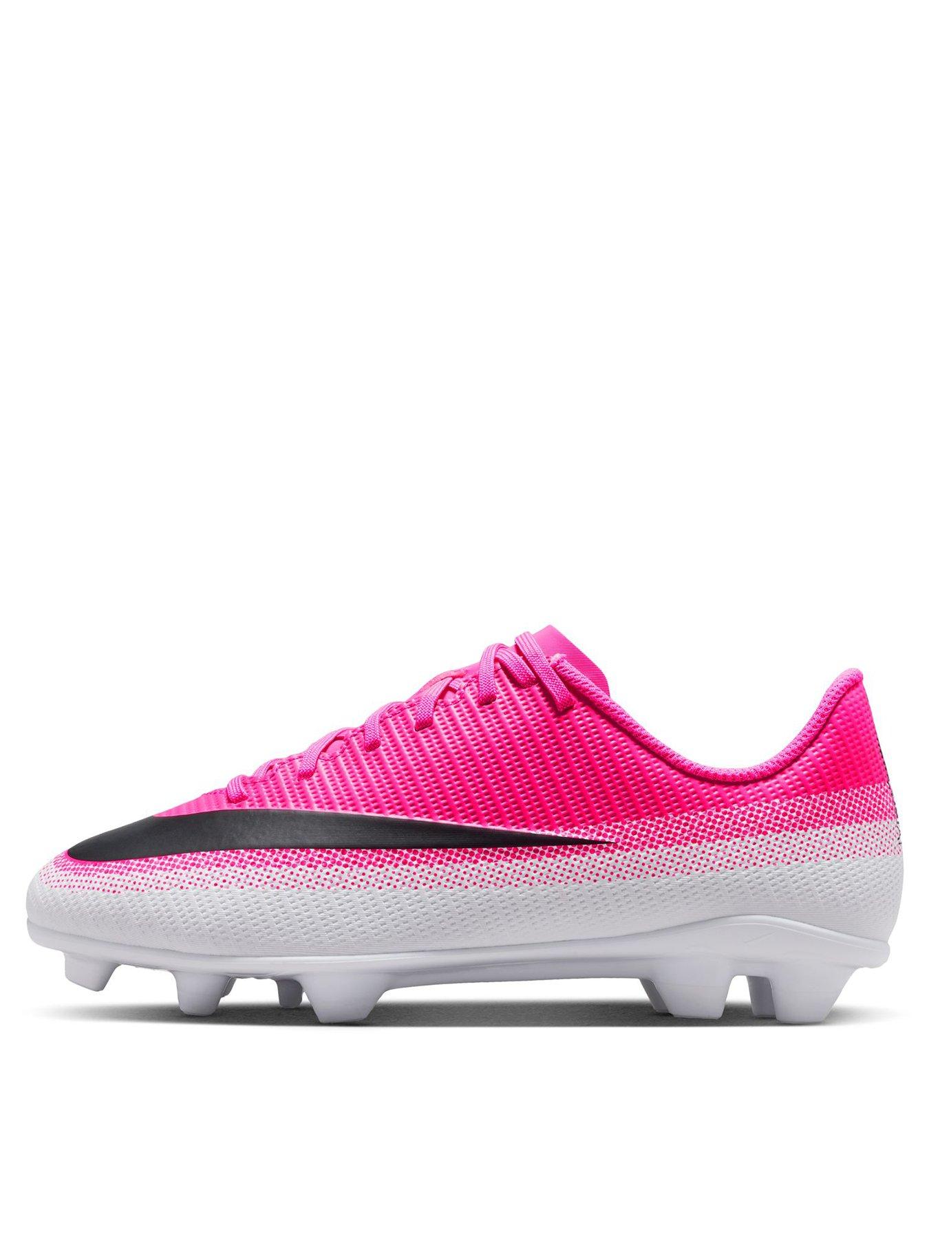 Image 1 of 6 of Nike Youth Mercurial Vpor 17 Club Firm Ground Football Boots - Pink/White