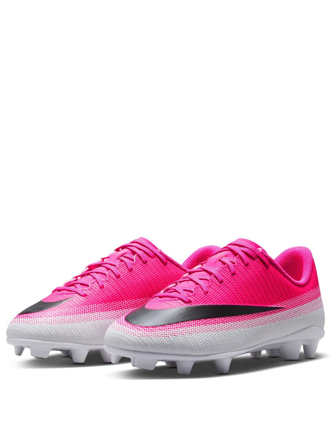 Image 2 of 6 of Nike Youth Mercurial Vpor 17 Club Firm Ground Football Boots - Pink/White