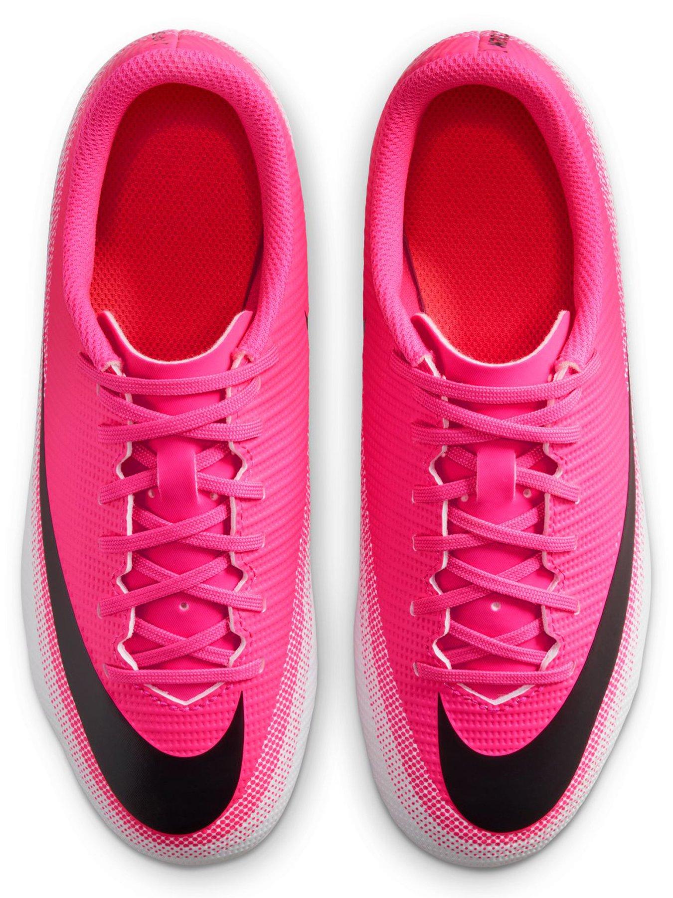 Image 4 of 6 of Nike Youth Mercurial Vpor 17 Club Firm Ground Football Boots - Pink/White