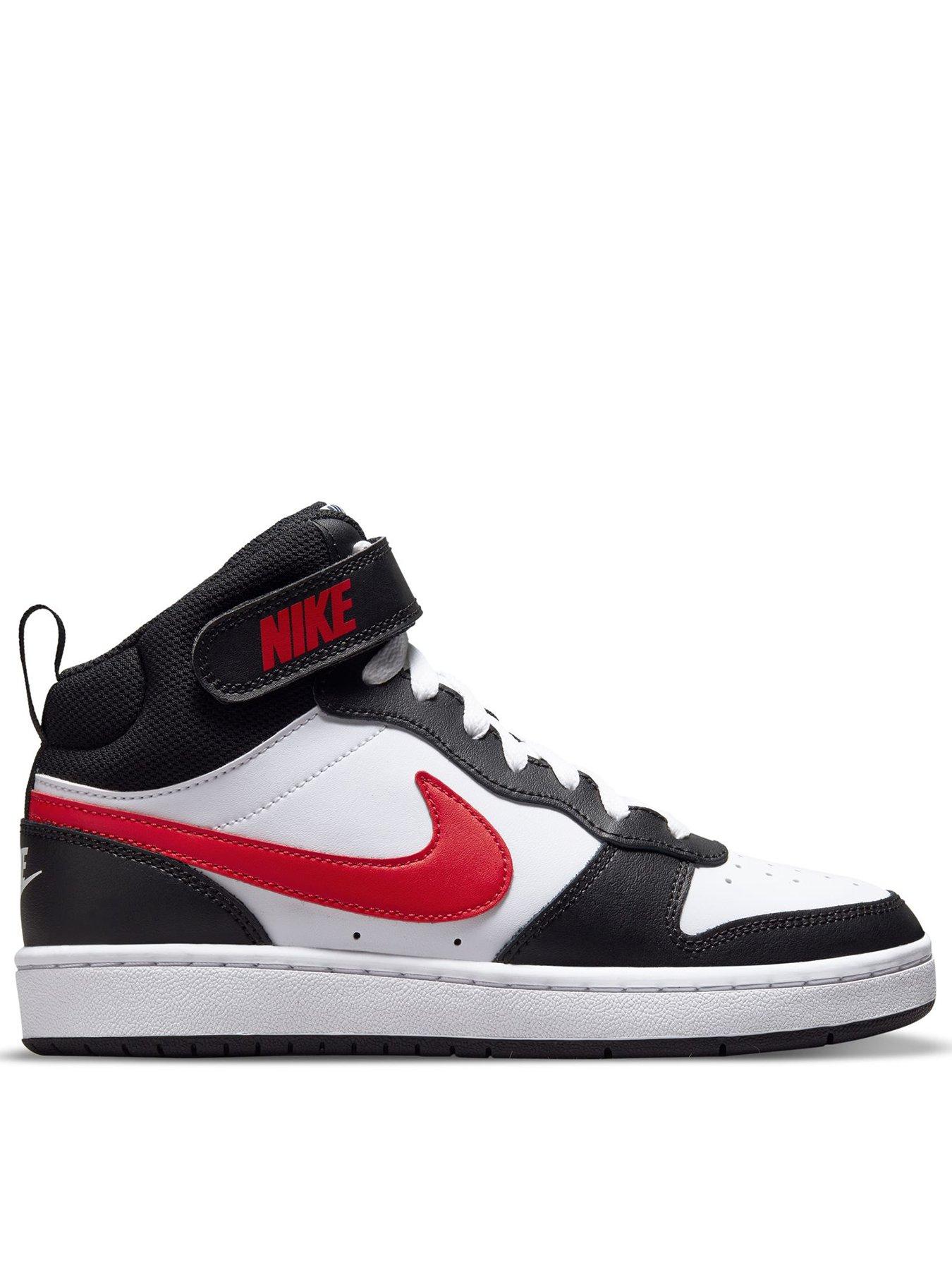 Image 1 of 7 of Nike Little Kids Nike Court Borough Mid 2 Trainers - White/Red/Black