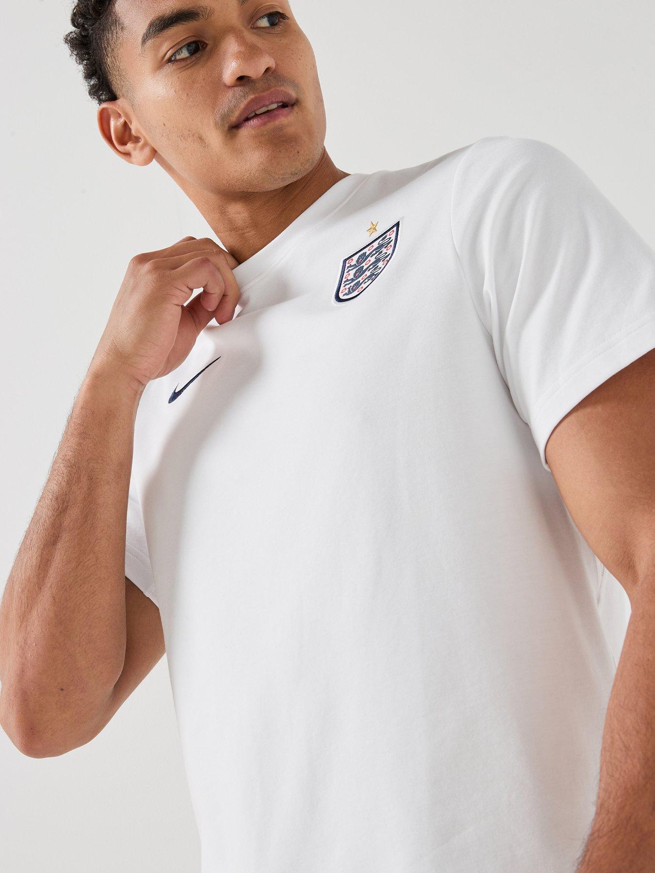 Image 4 of 5 of Nike Men&rsquo;s England Training T-Shirt &ndash; White
