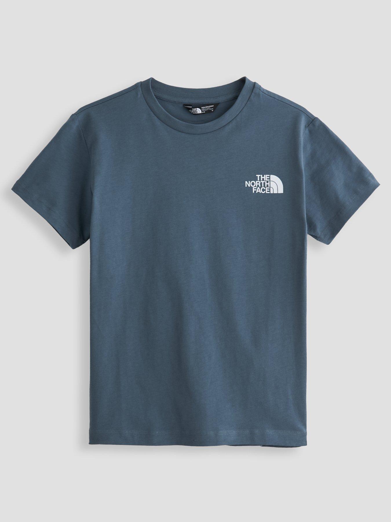 Image 1 of 5 of The North Face Junior Boys Box Never Stop Exploring T-Shirt - Graphite Grey