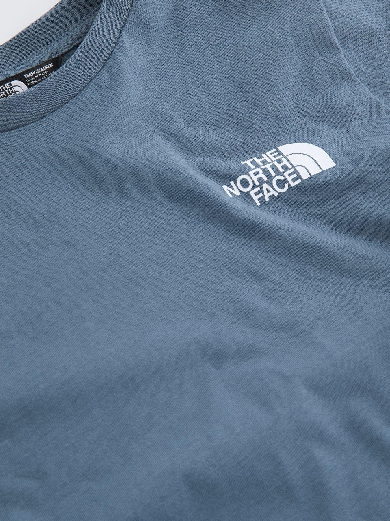 Image 3 of 5 of The North Face Junior Boys Box Never Stop Exploring T-Shirt - Graphite Grey