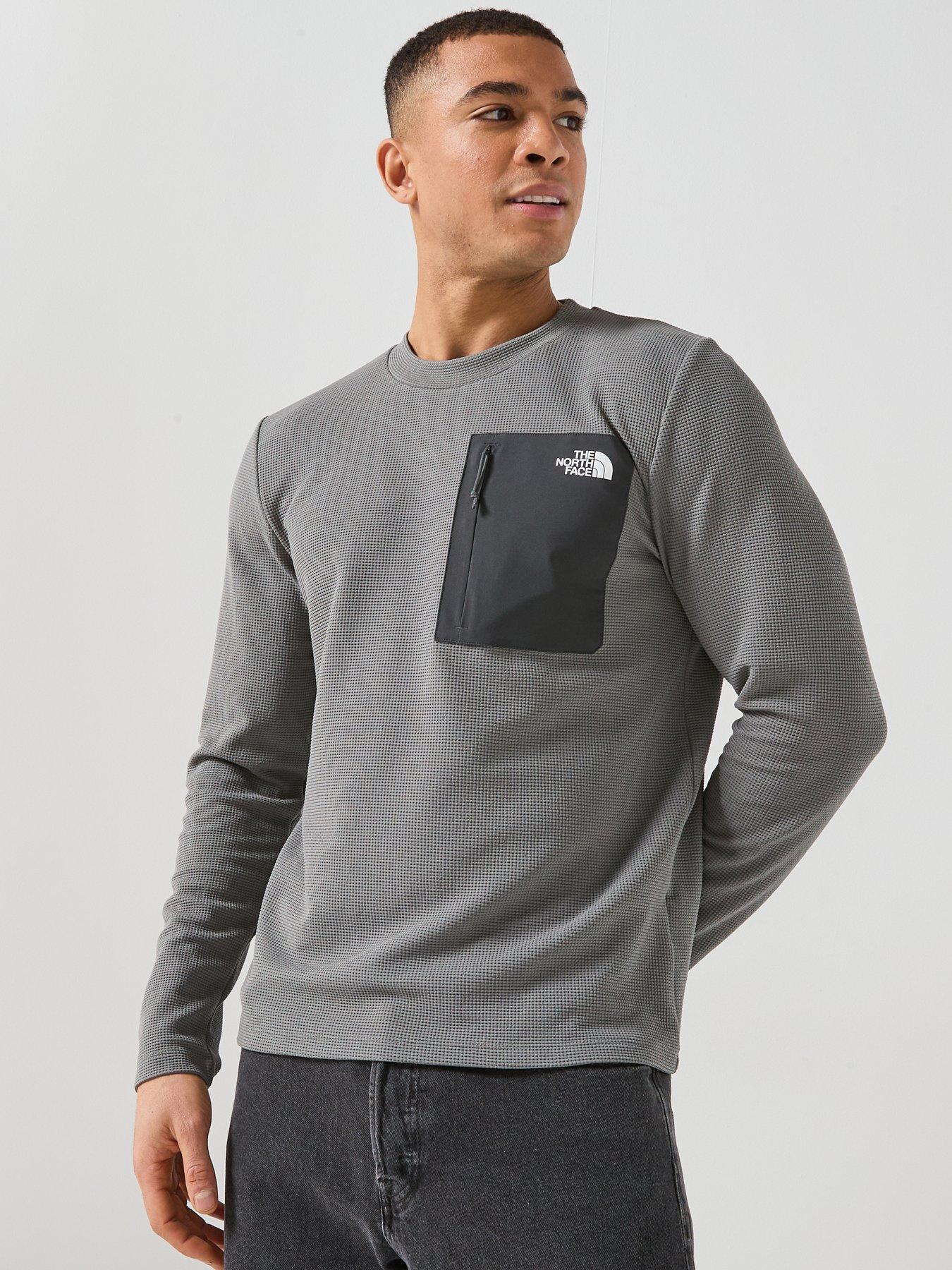 Image 1 of 6 of The North Face Mens Kecha Crew Sweatshirt - Grey